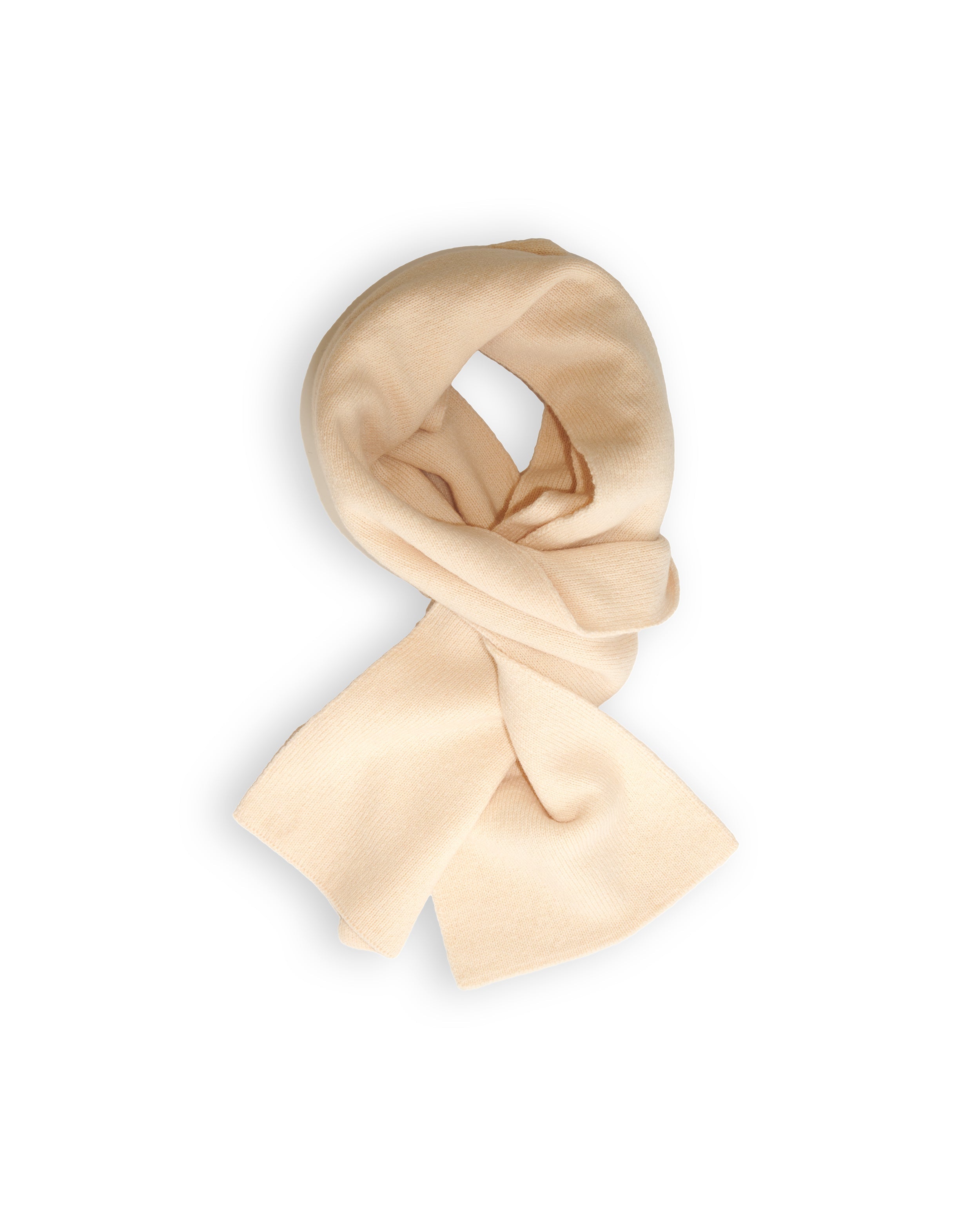 Merino Lambswool Scarf - Ecru (Knitted-to-Order)