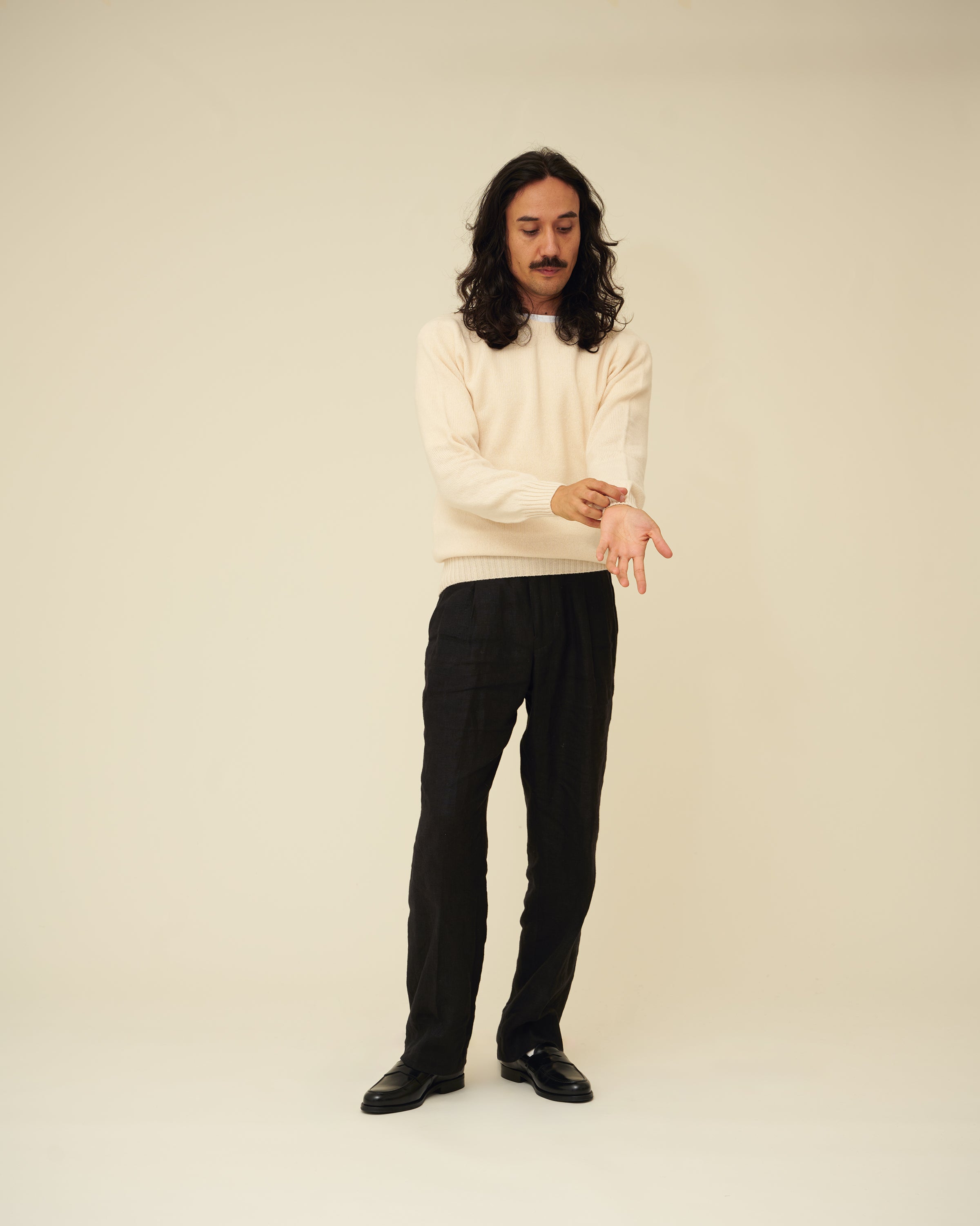 Merino Lambswool Jumper - Ecru