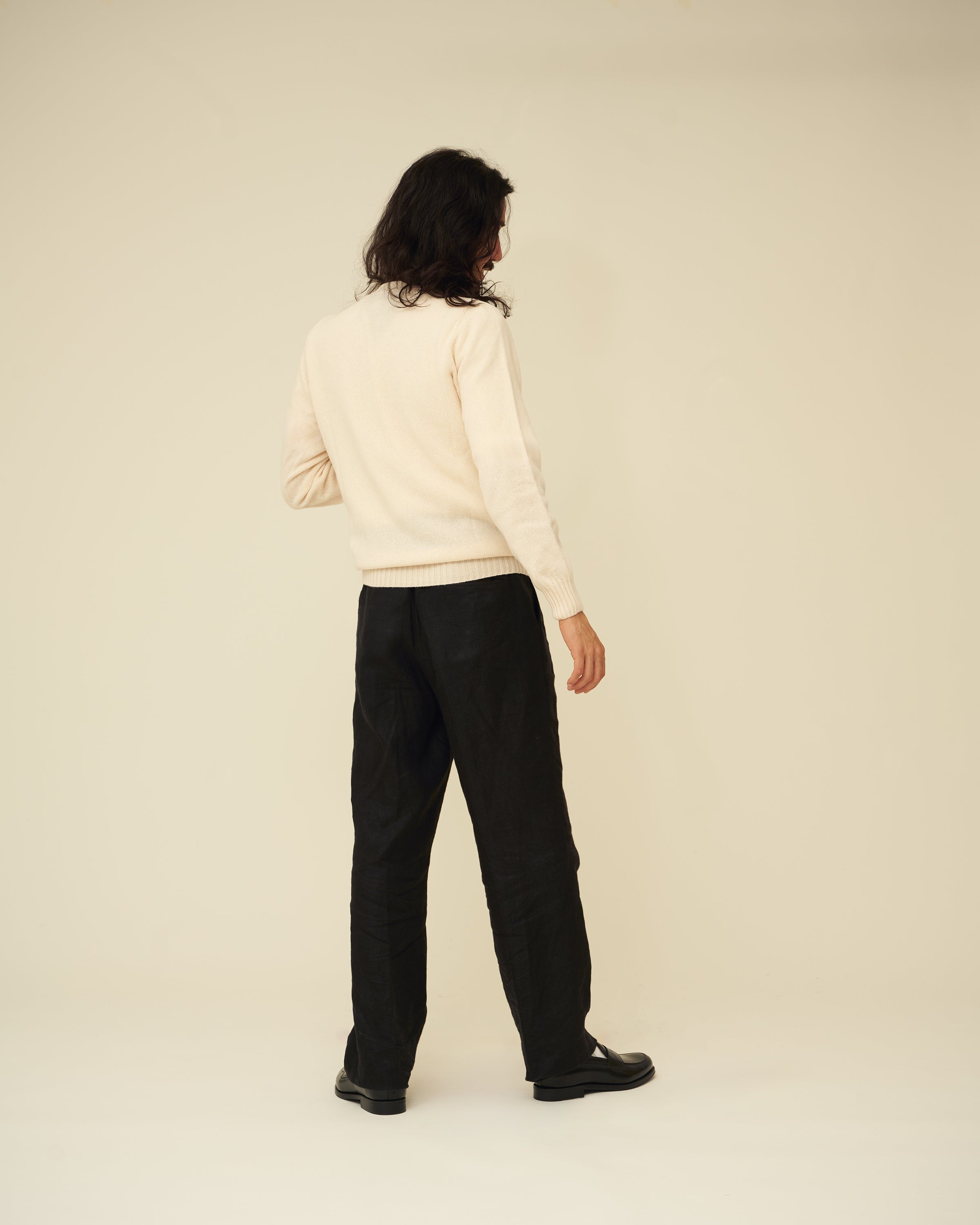 Merino Lambswool Jumper - Ecru (Knitted-to-Order)