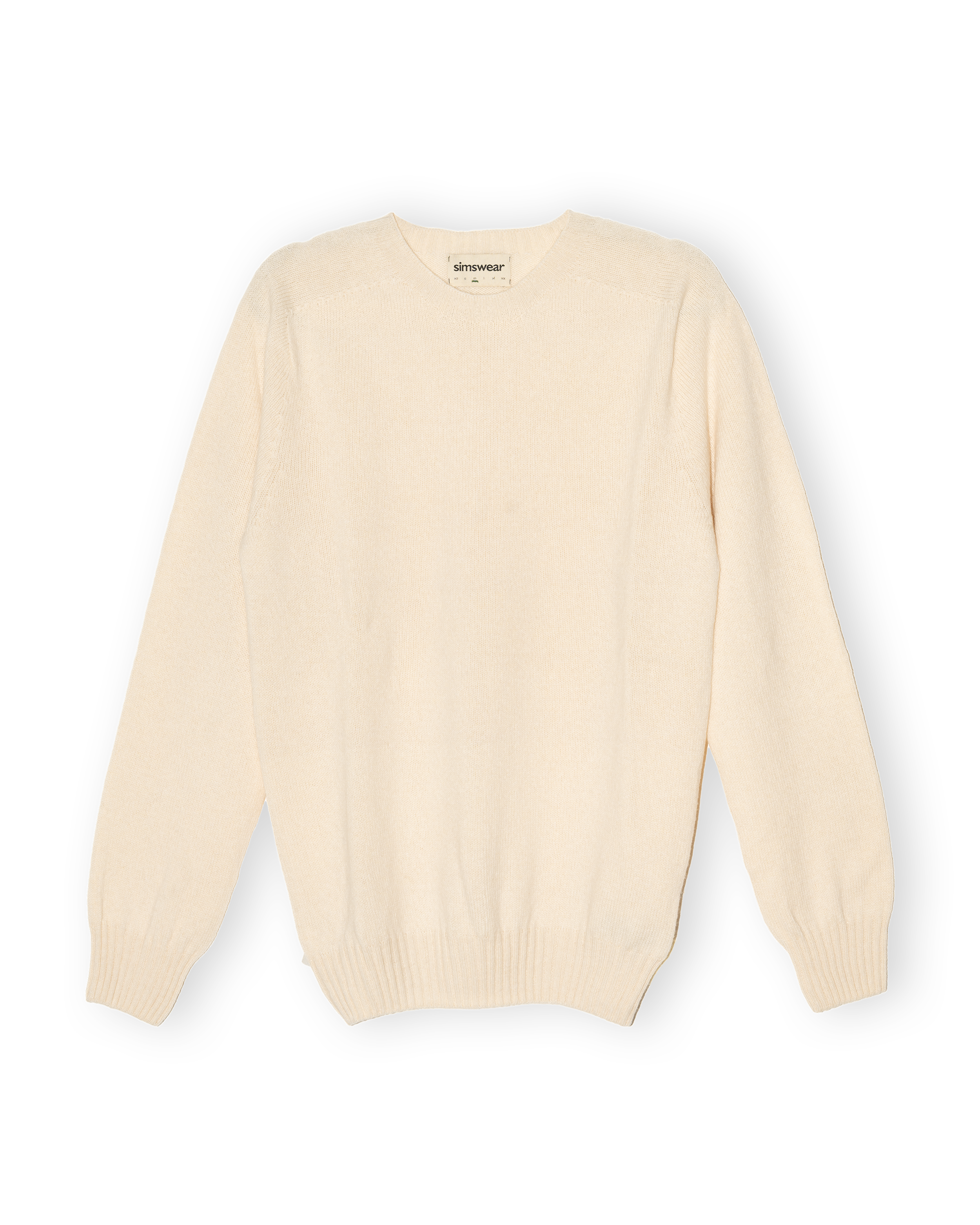 Merino Lambswool Jumper - Ecru (Knitted-to-Order)