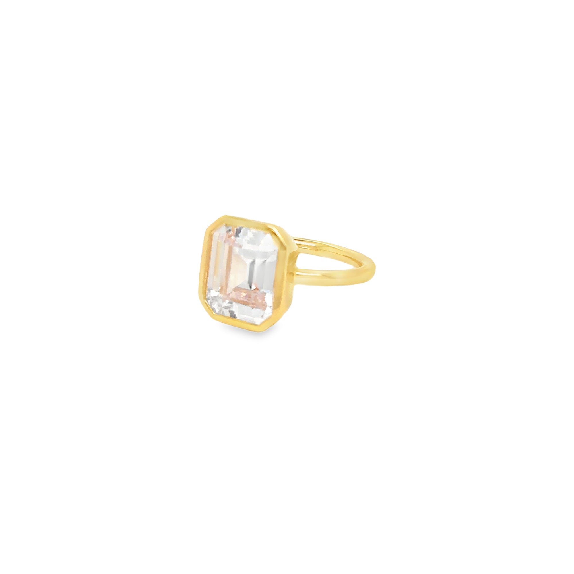 Emerald Cut CZ Ring