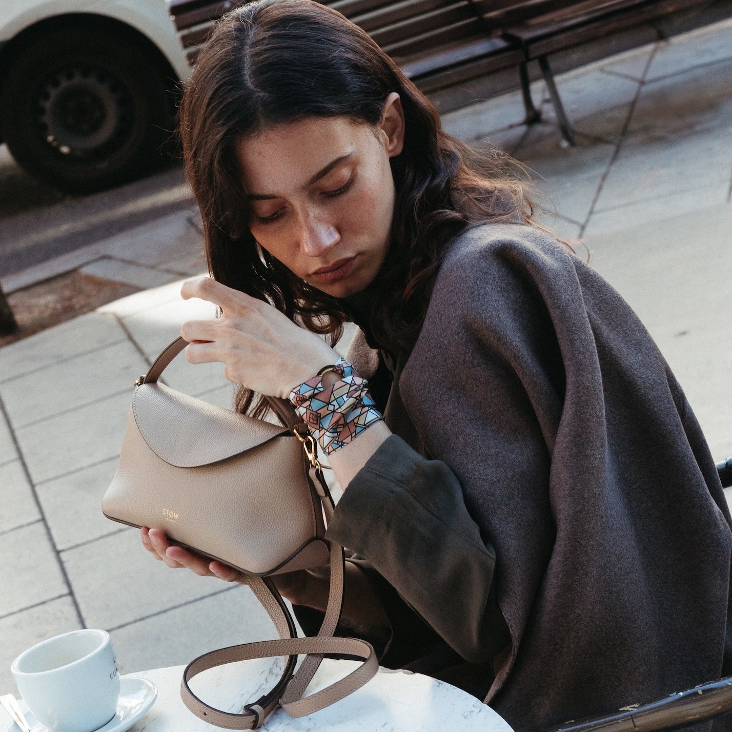 Mini East West Curve Bag