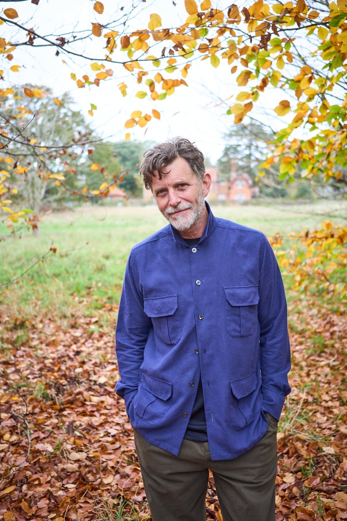 Recycled Italian Navy Flannel Overshirt