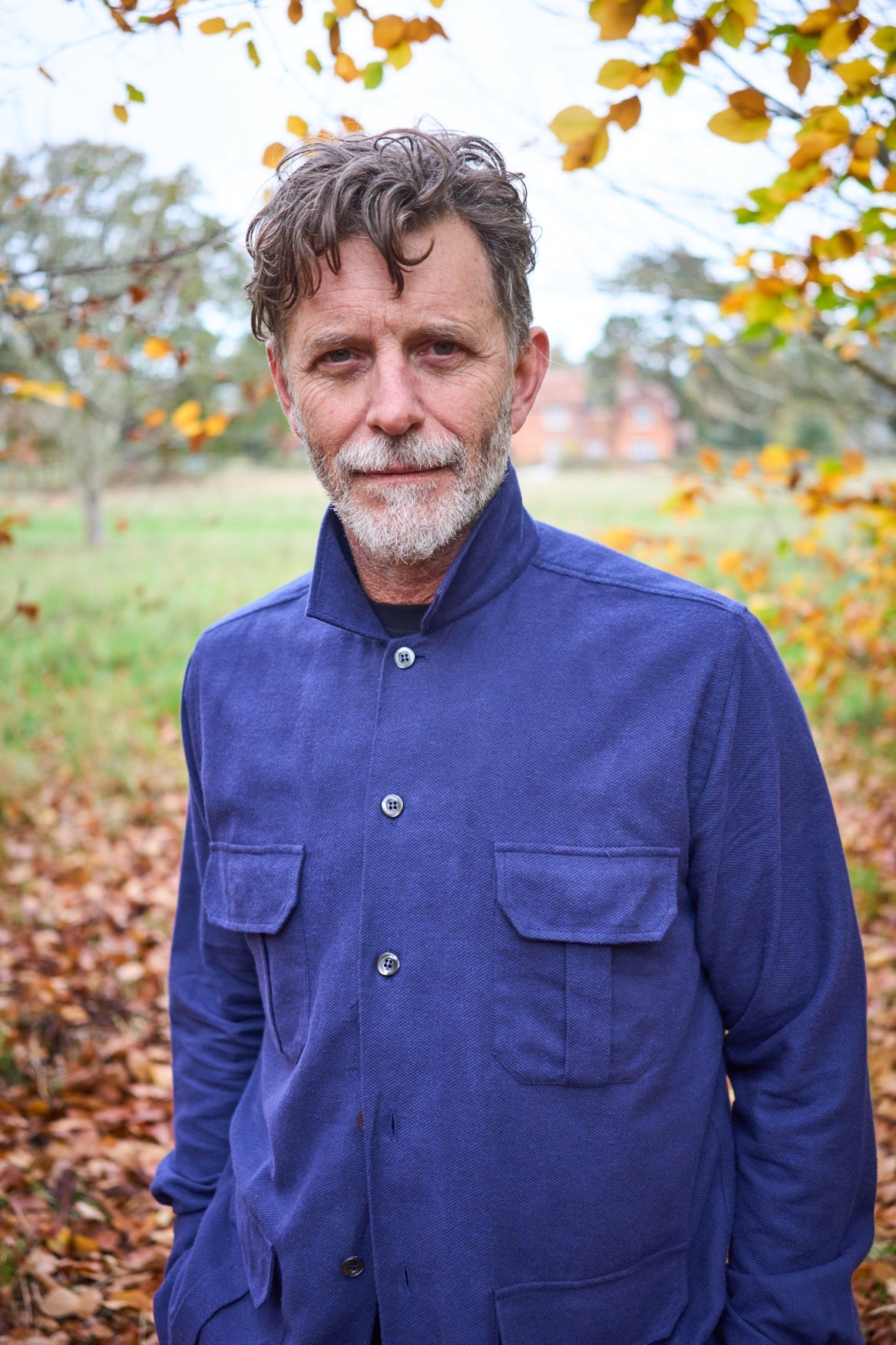 Recycled Italian Navy Flannel Overshirt