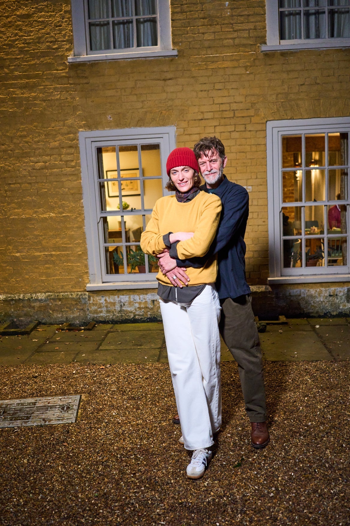 Recycled Italian Wool Knit Yellow Crew Neck