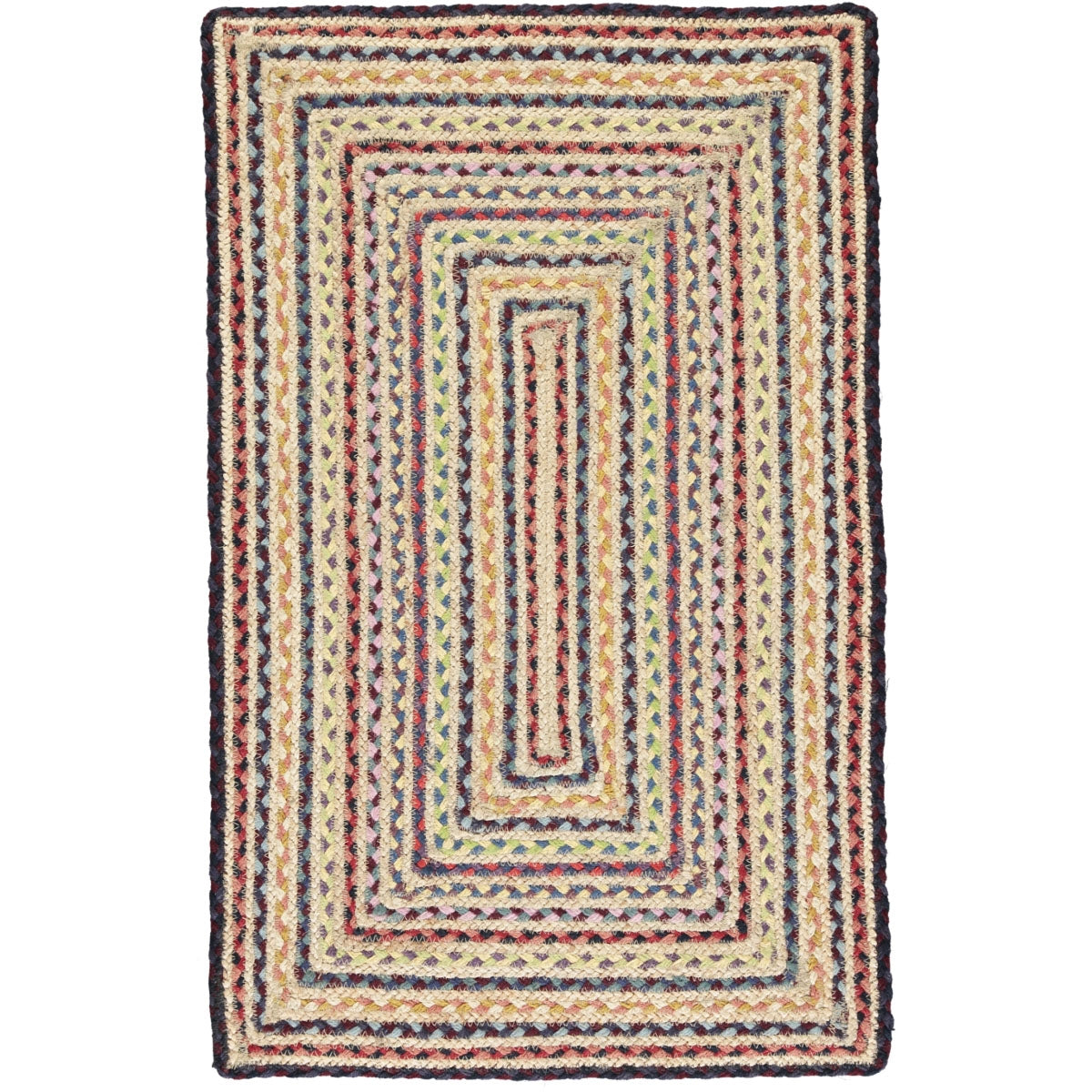 Fairisle Rectangle Jute Rug