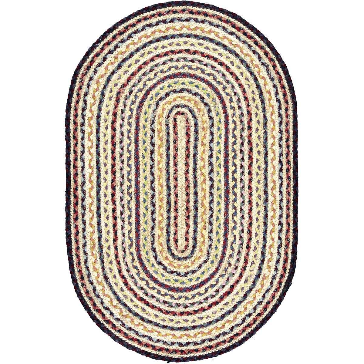 Fairisle Oval Jute Rug