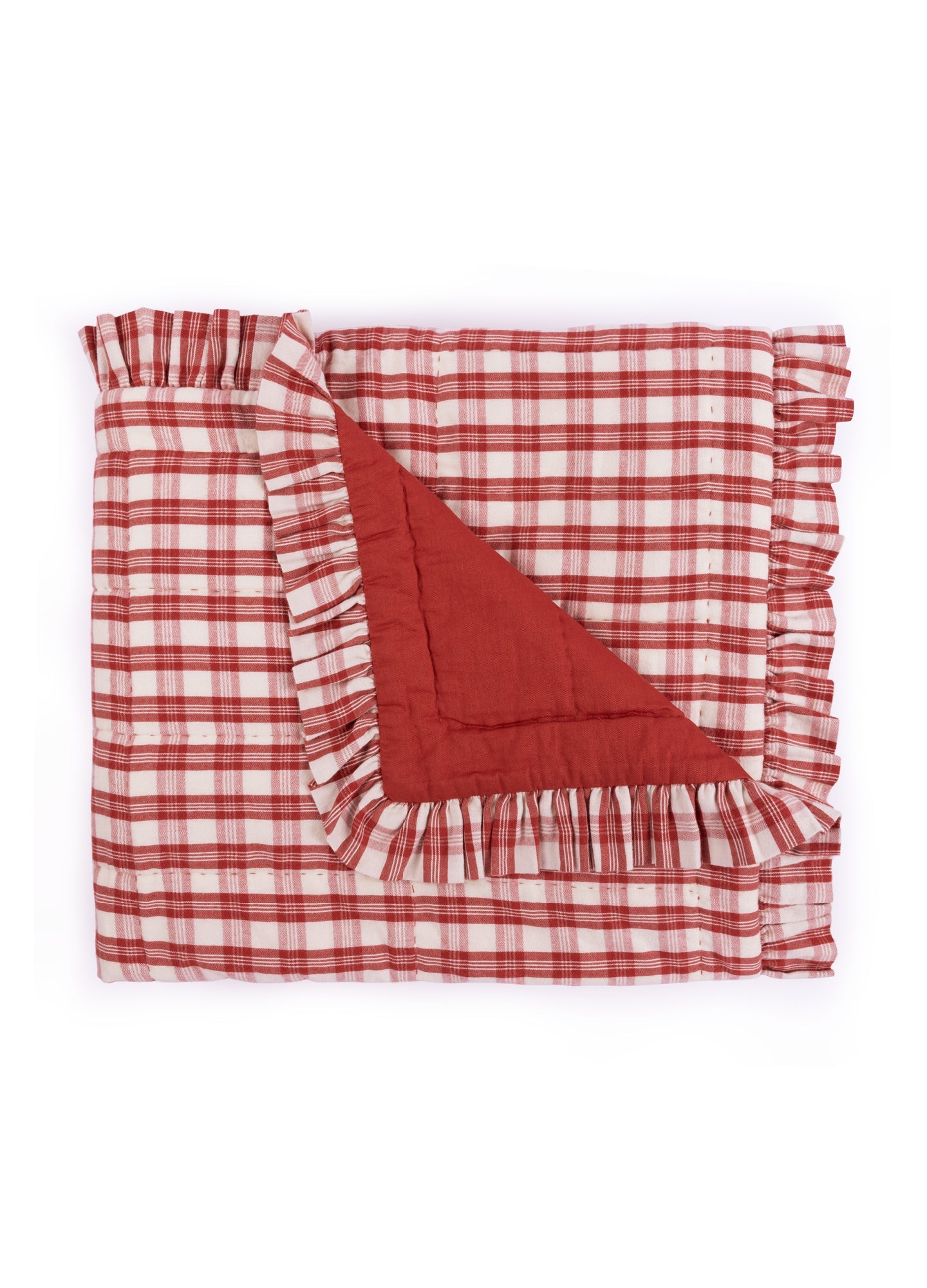 Quilt - Garnet Red Tartan