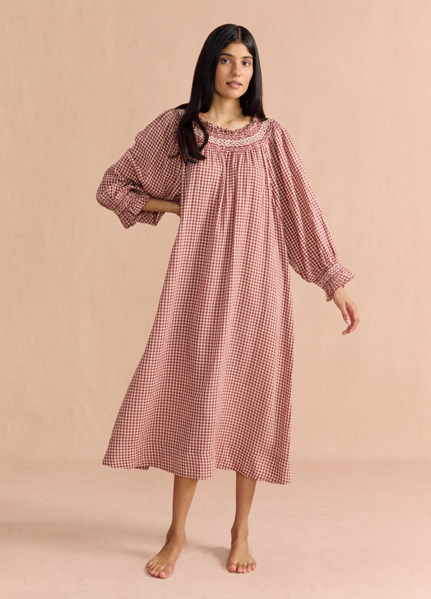 Georgie - Rust Gingham