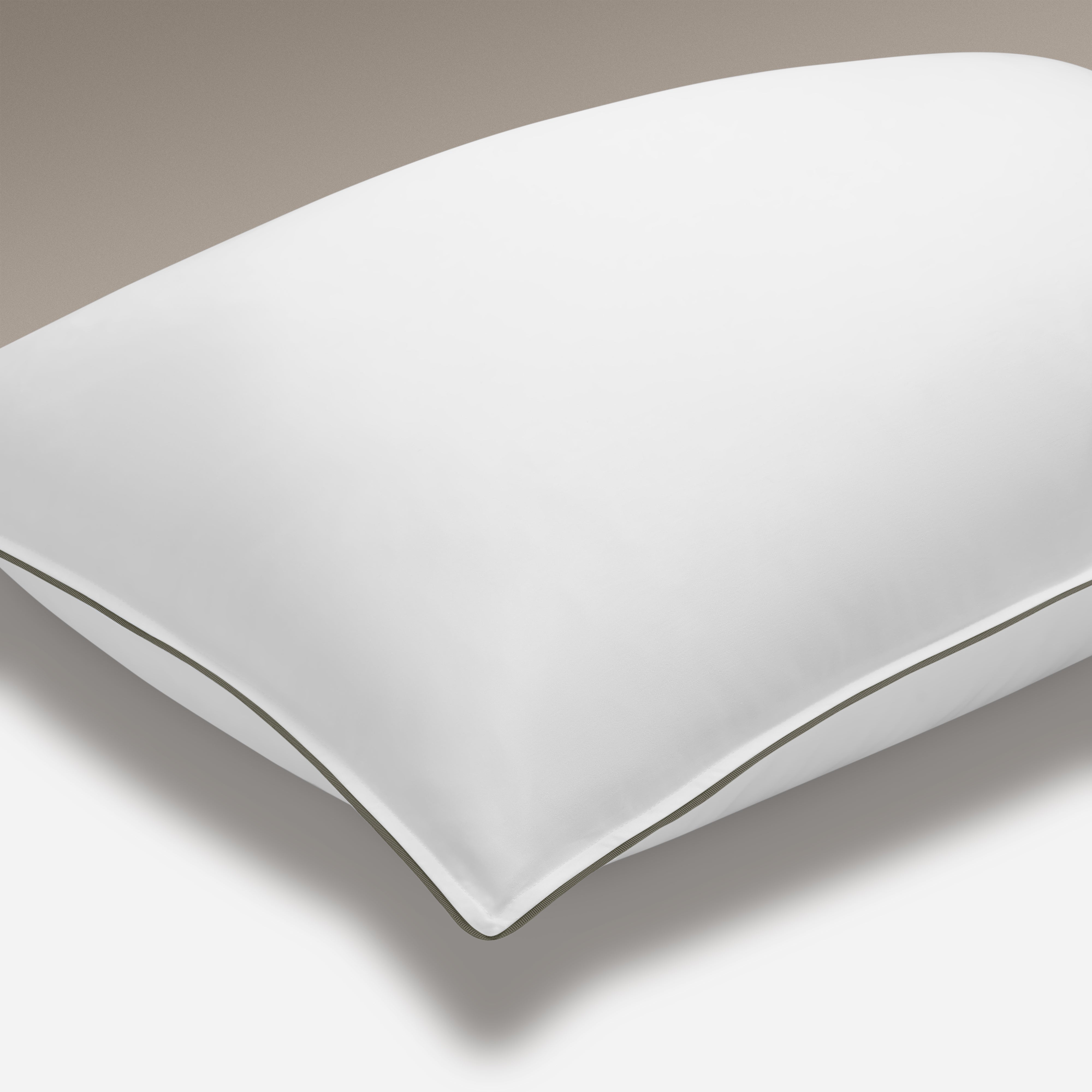 Set of 2 - Heritage Collection Signature Style Housewife Pillowcase - White With Canopy Green Trim