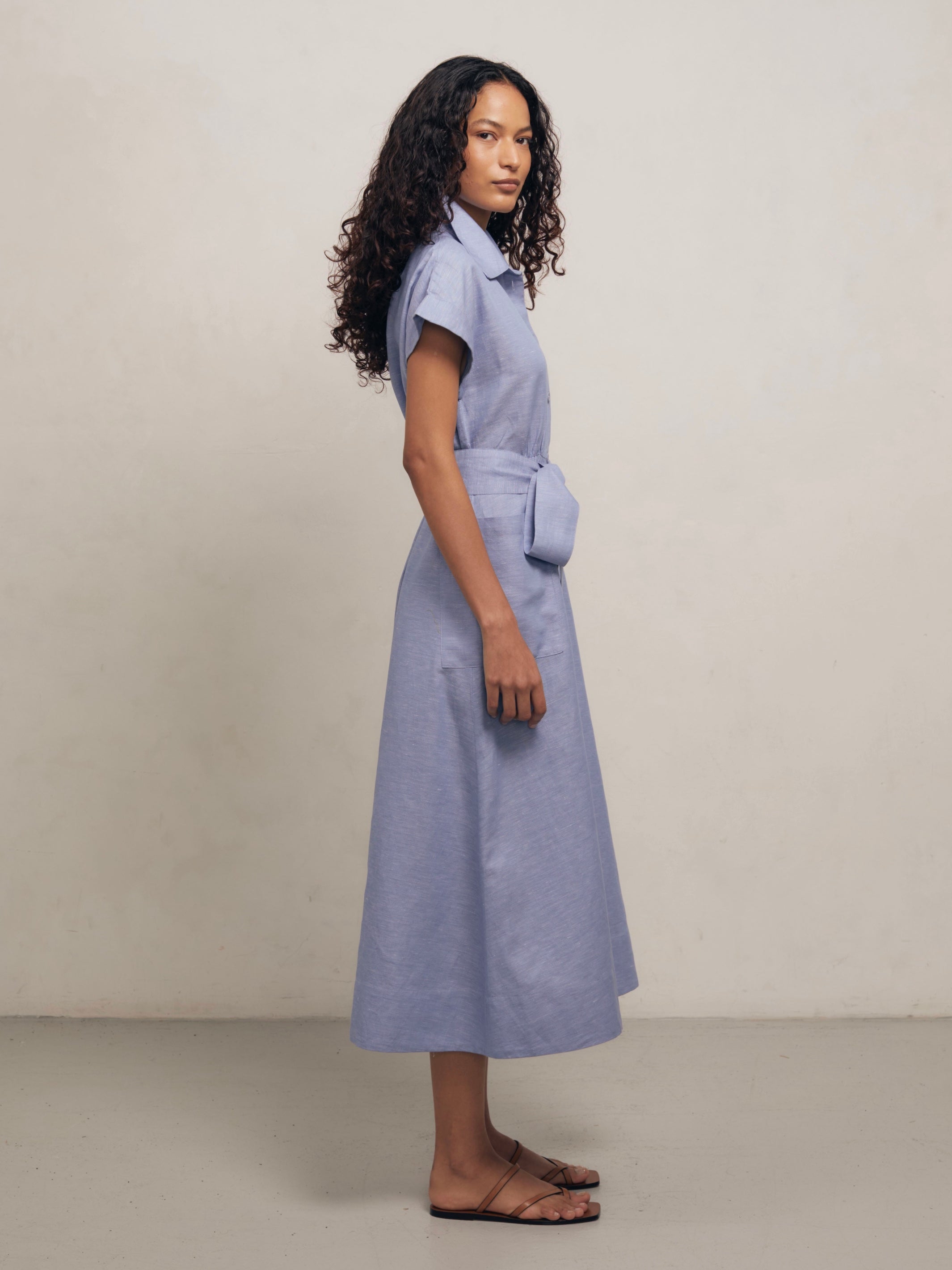 HERA - Blue Linen Chambray