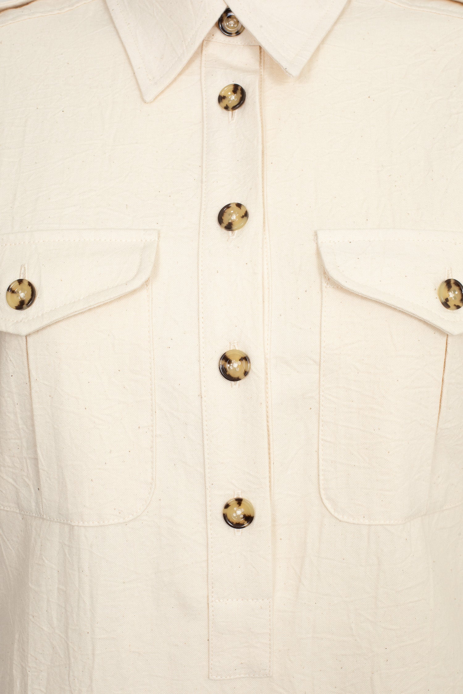 Kernal Shirtdress in Cream Canvas