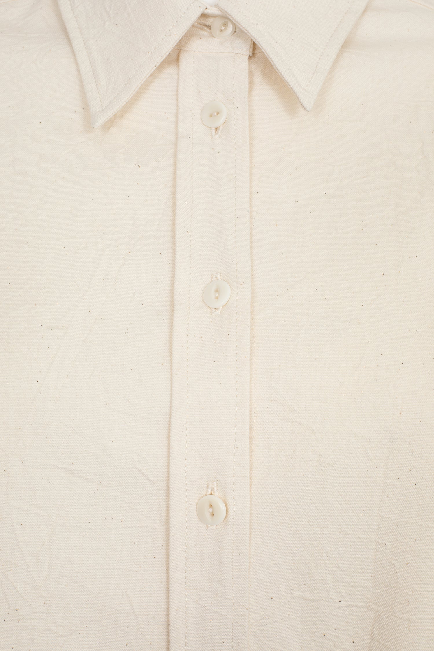 Medlar Shirt in Cream Canvas