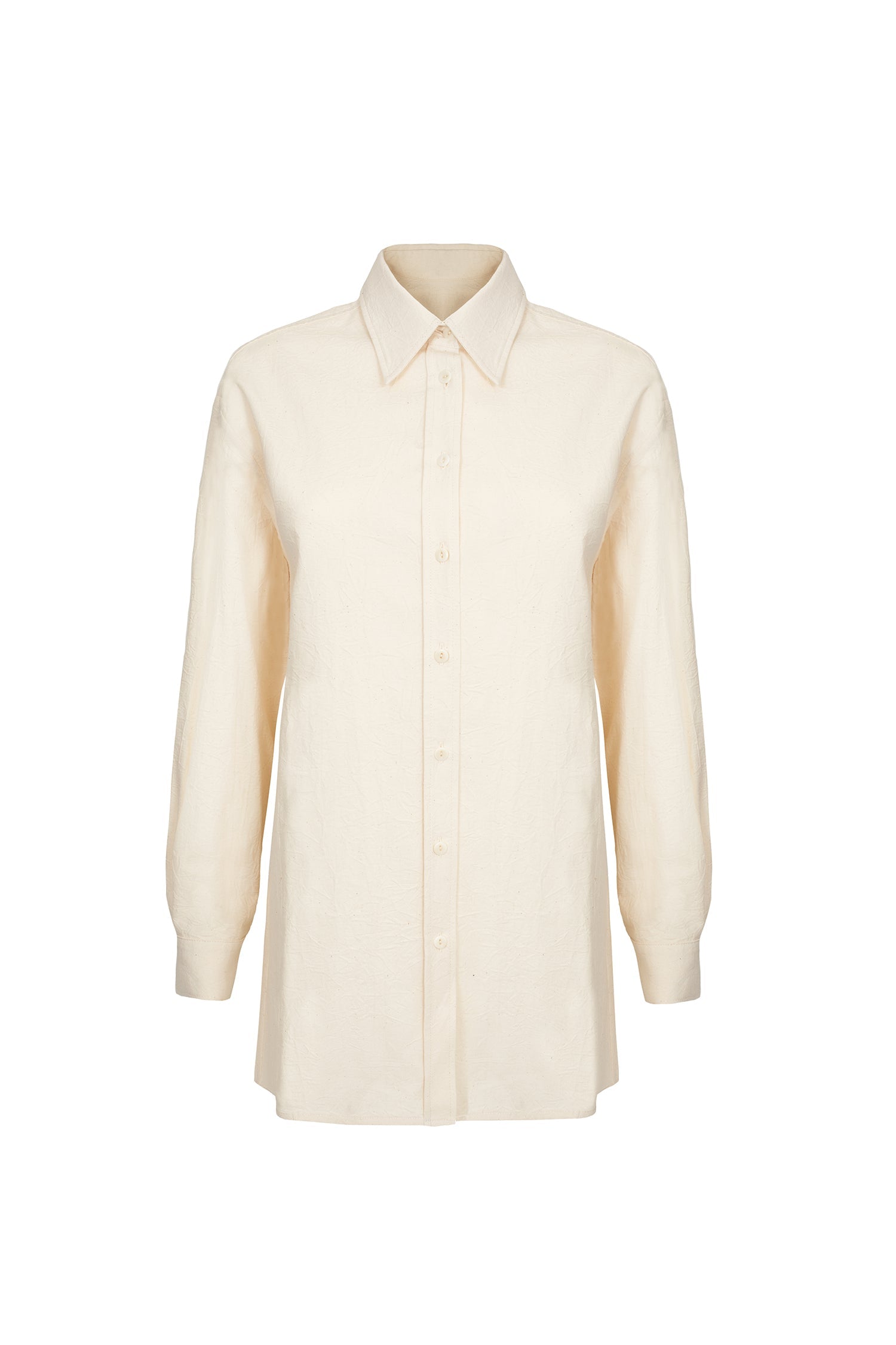 Medlar Shirt in Cream Canvas
