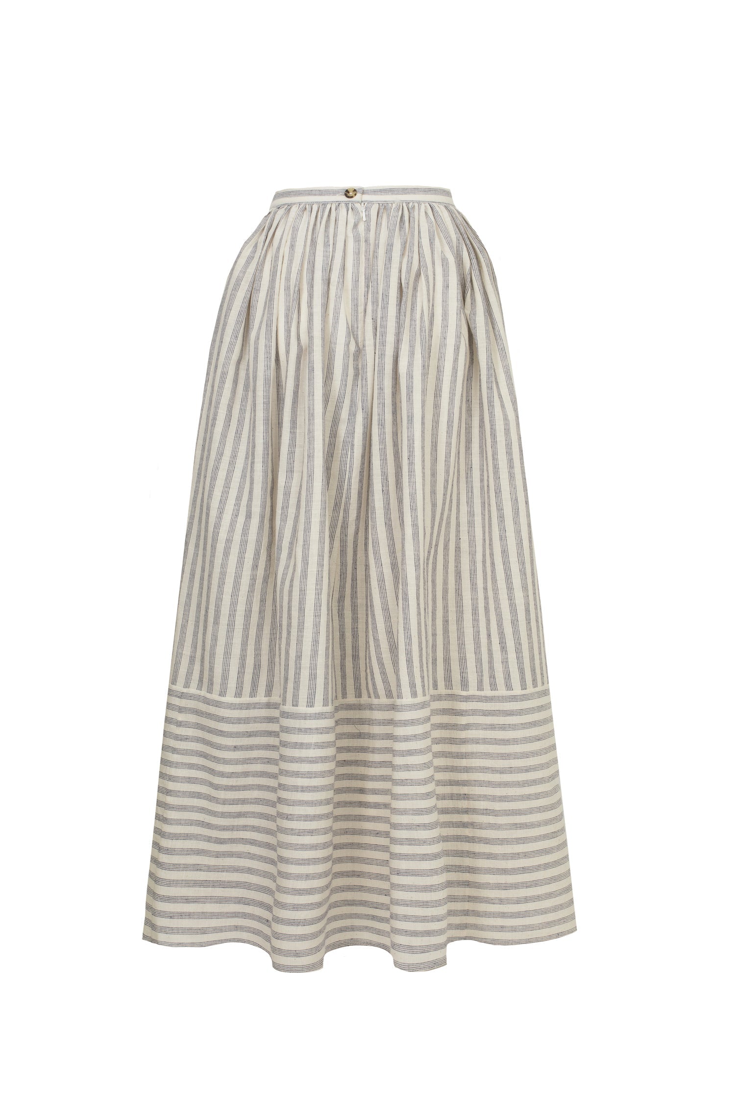 Pippin Skirt in Fine Navy Stripe
