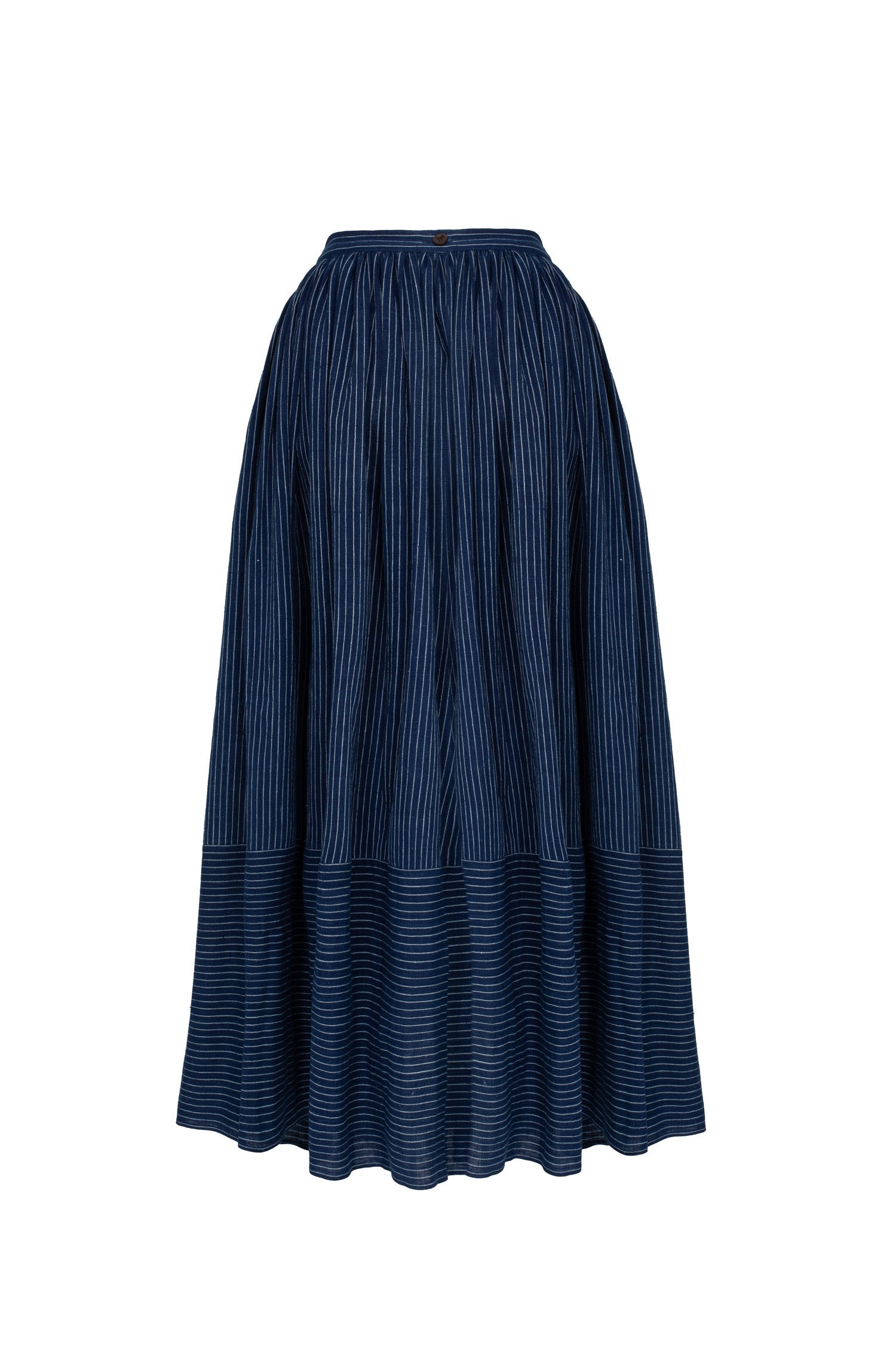 Pippin Skirt in Indigo Stripe