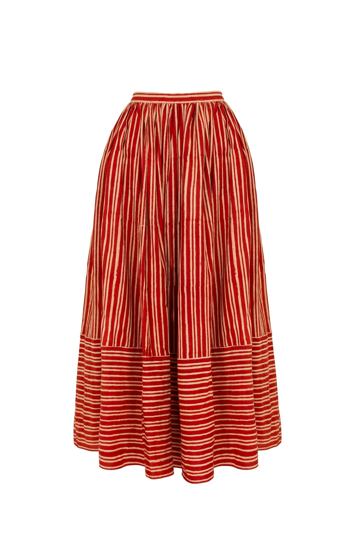 Pippin Skirt in Berry Batten Stripe