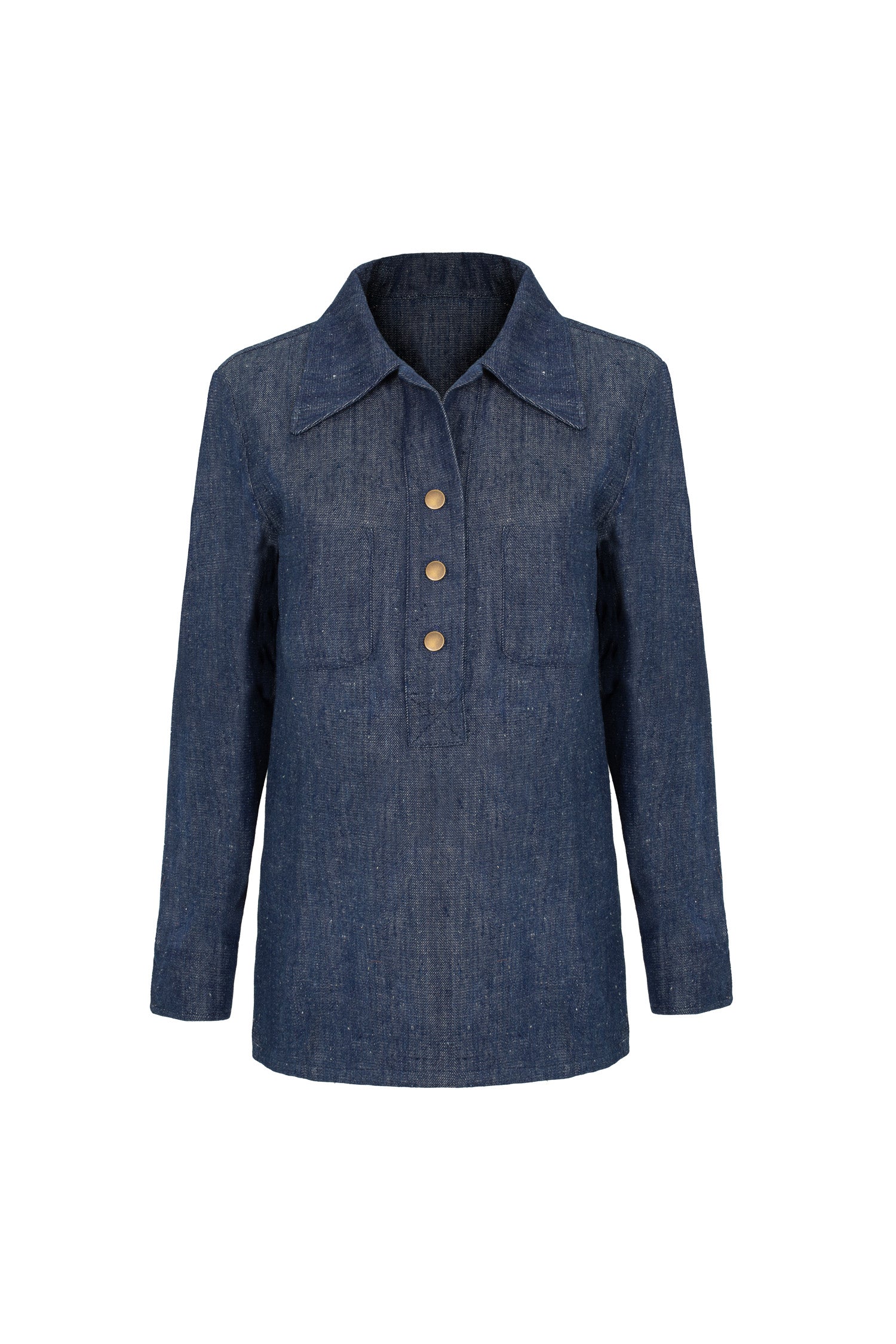 Russet Tunic in Khadi Denim
