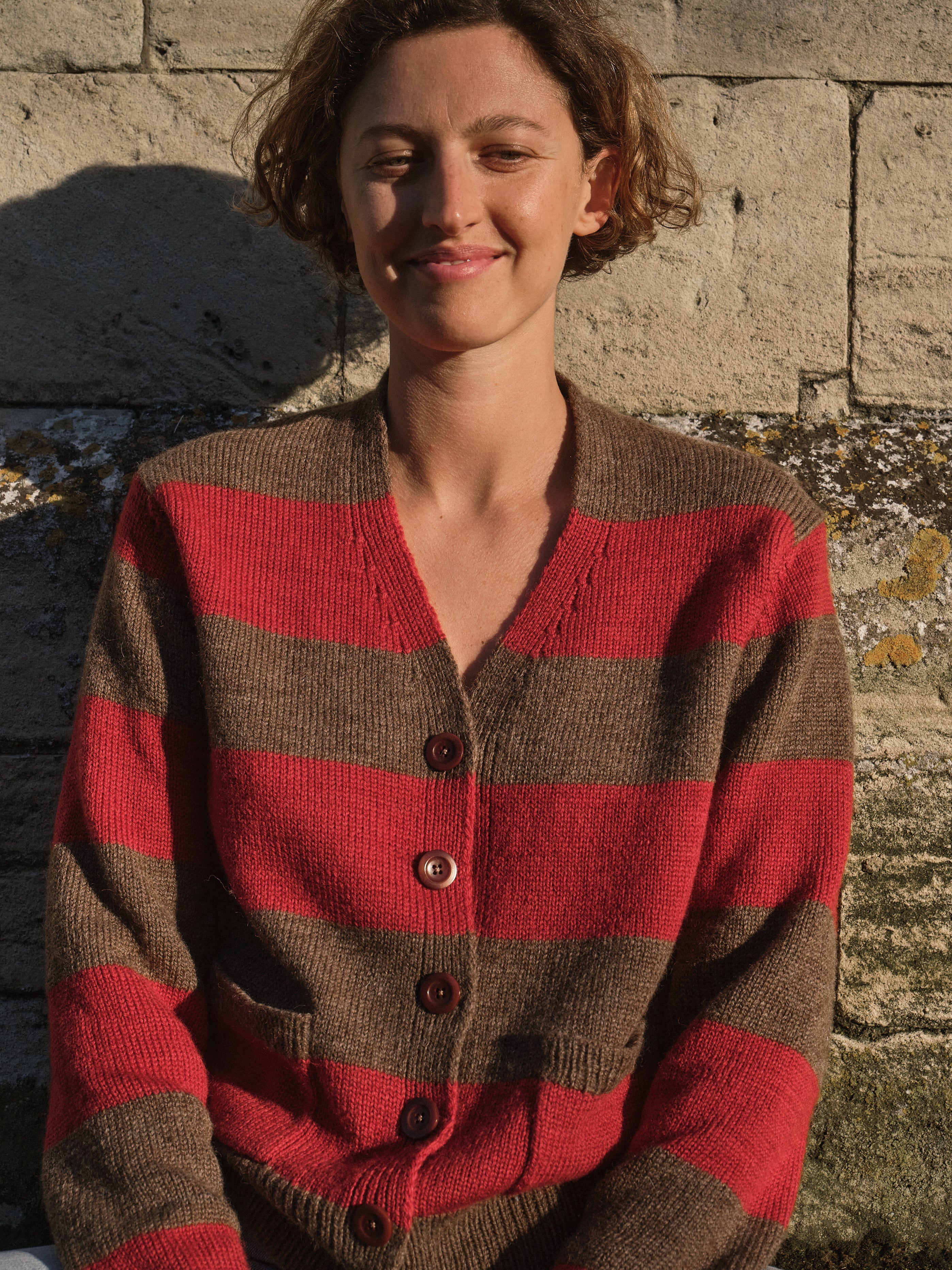 Pendle Cardigan in Peat & Jam