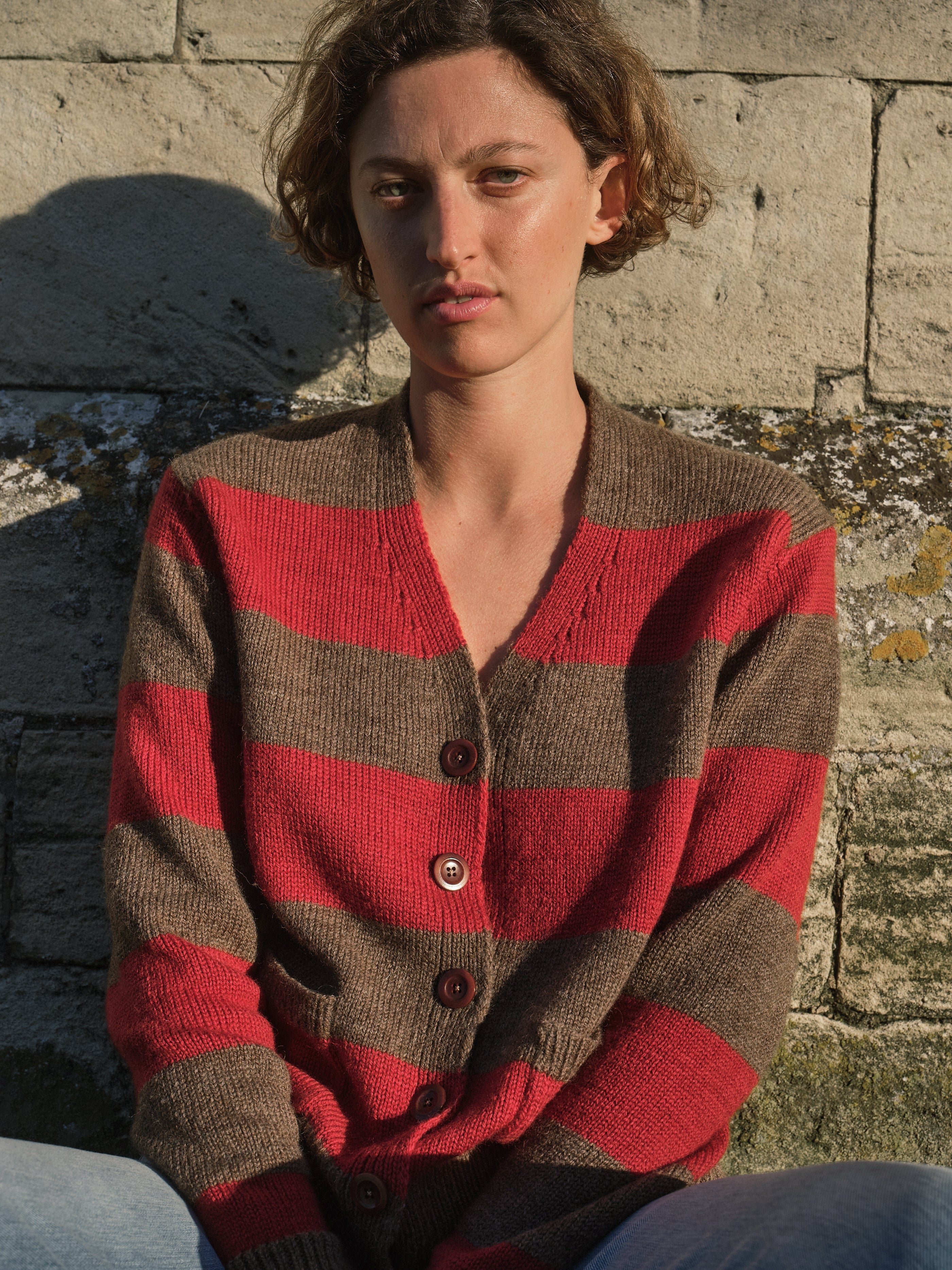 Pendle Cardigan in Peat & Jam