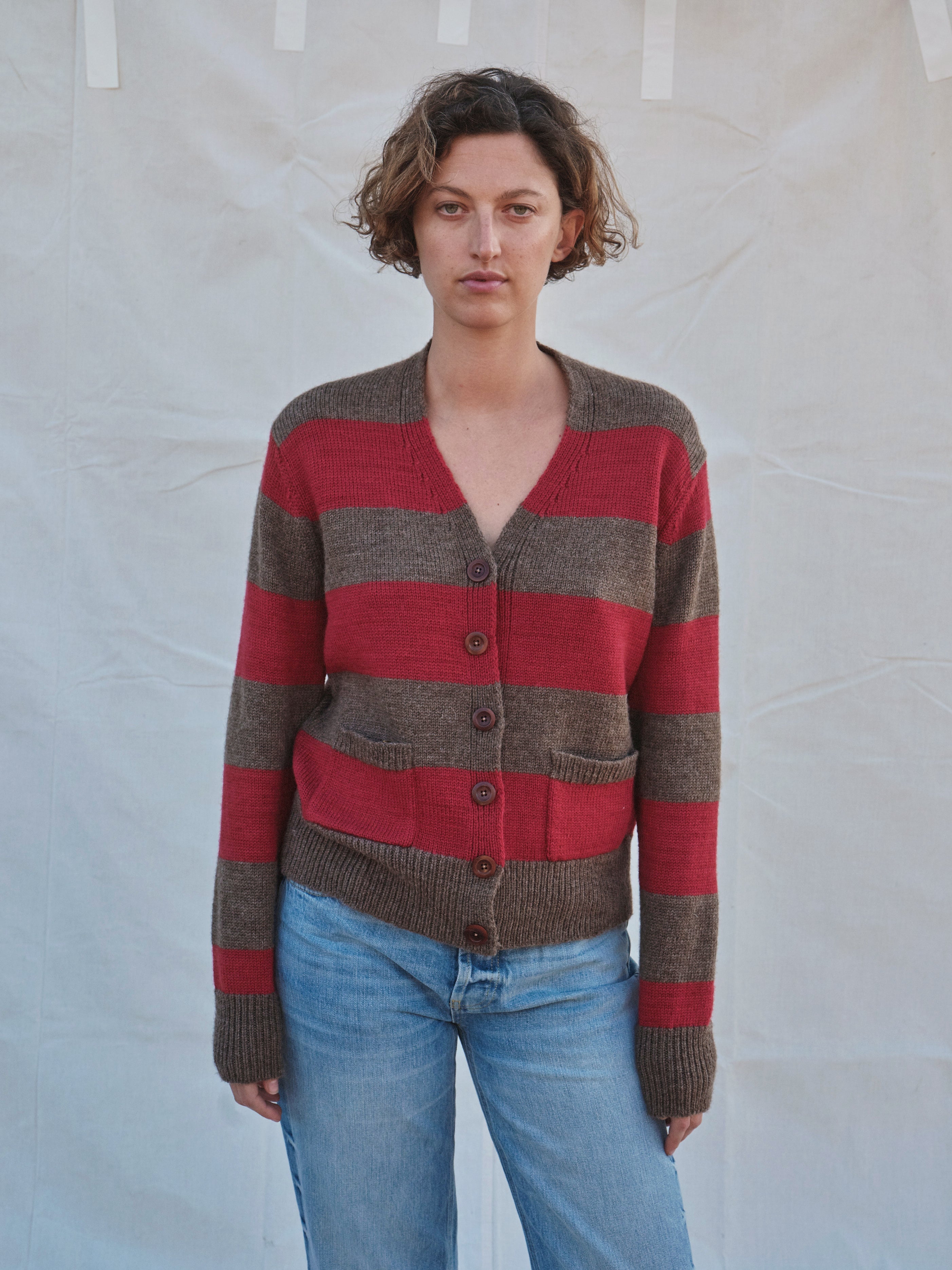 Pendle Cardigan in Peat & Jam