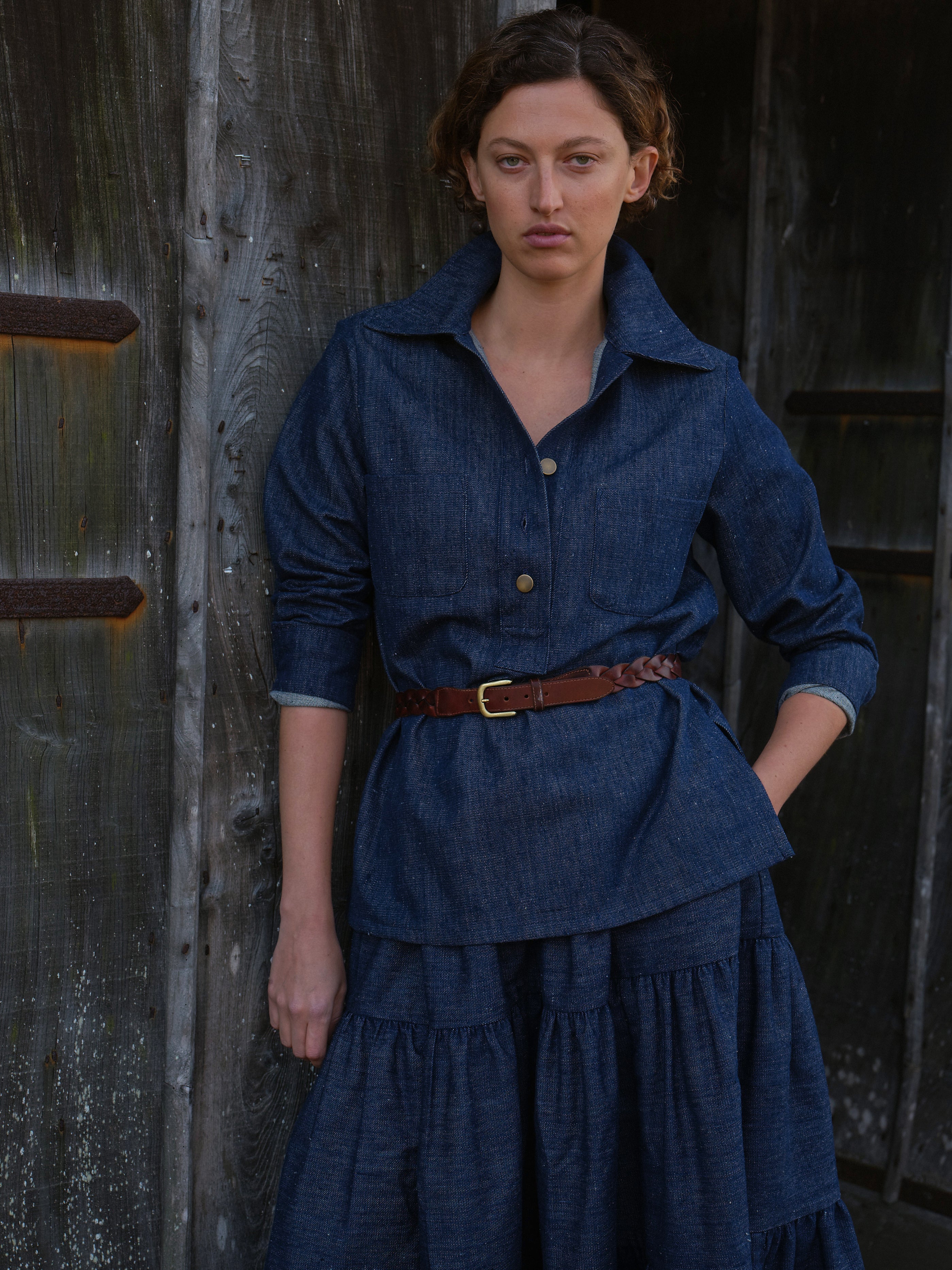 Russet Tunic in Khadi Denim
