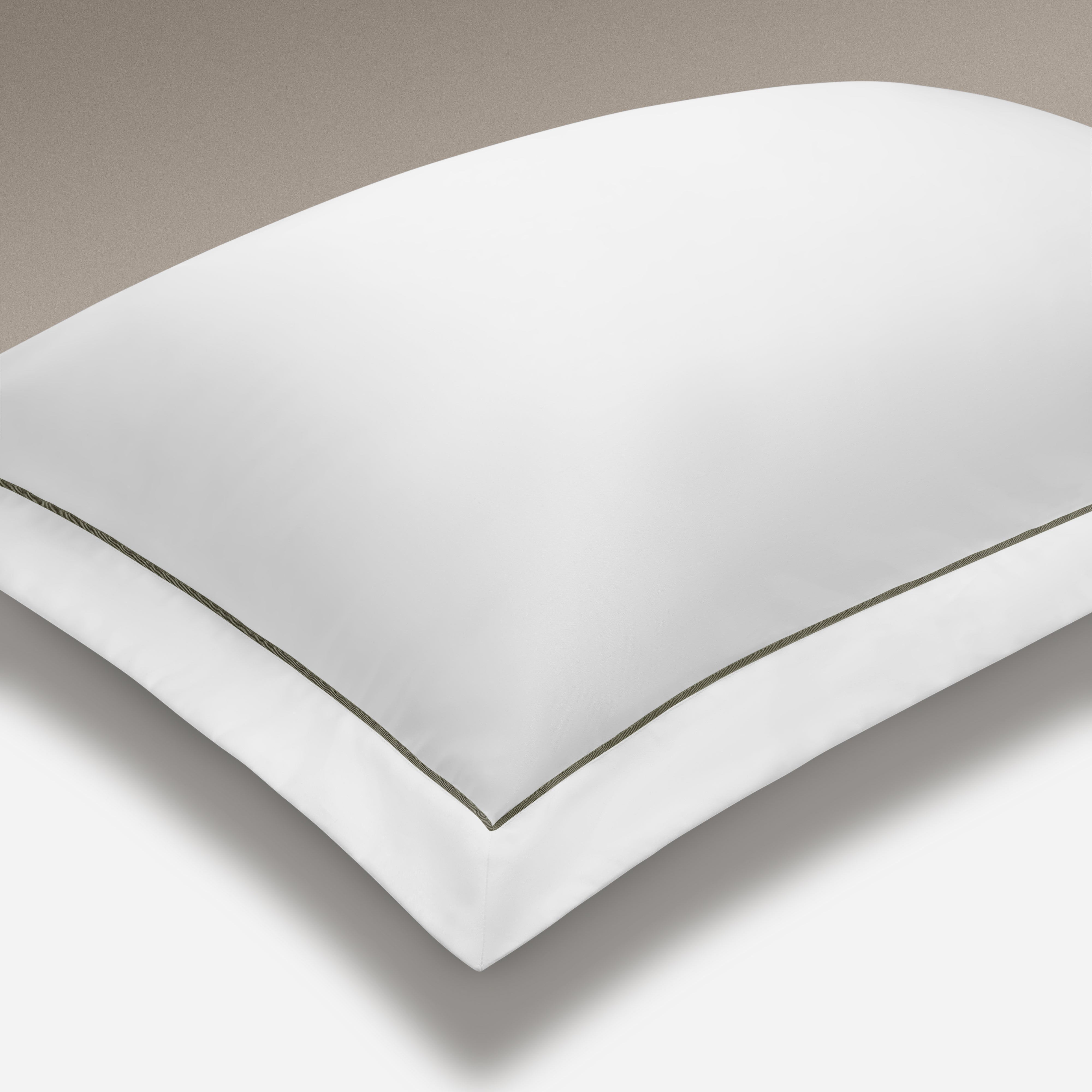 Set of 2 - Heritage Collection Signature Style Oxford Pillowcase - White With Canopy Green Trim