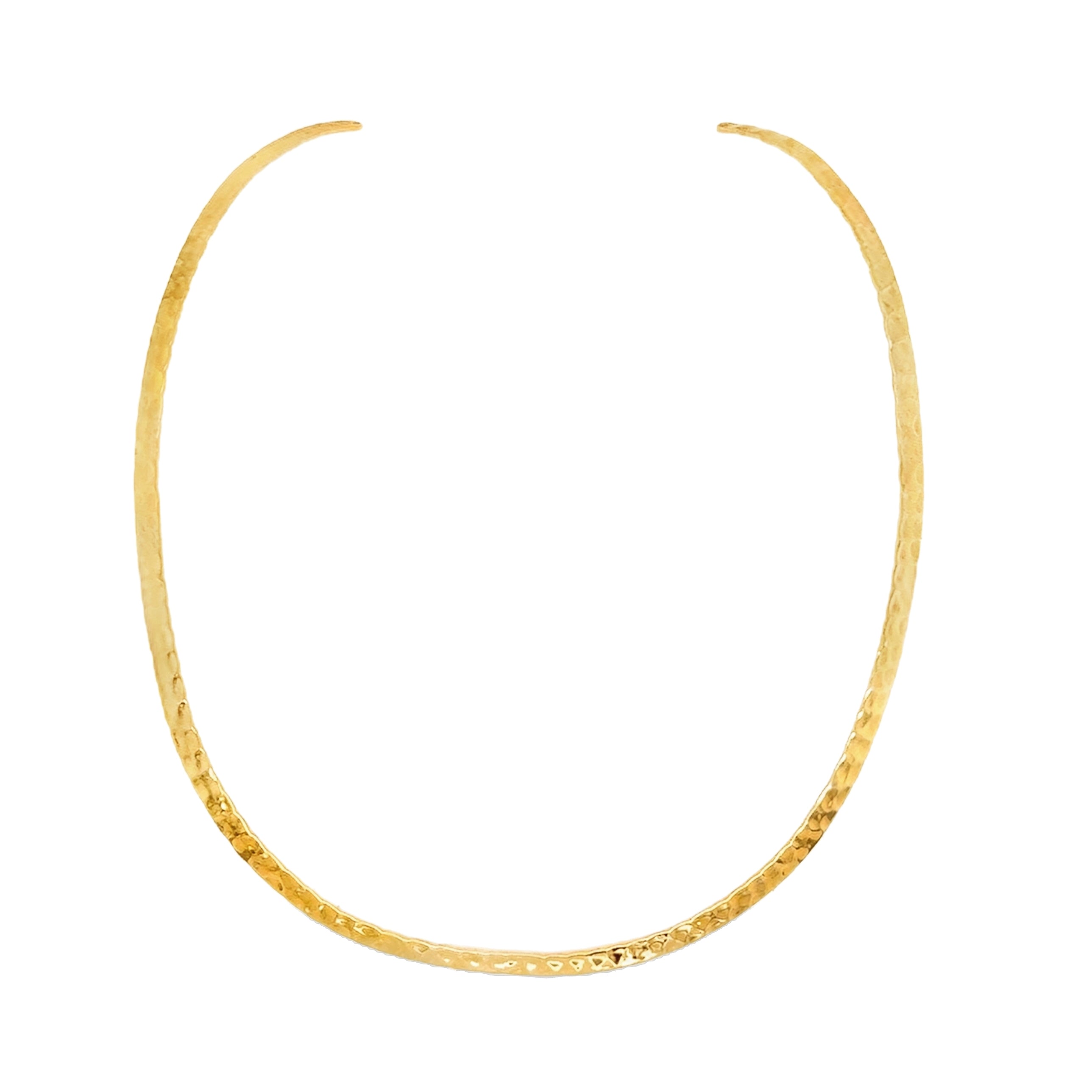 Gold Hammered Sunray Torque