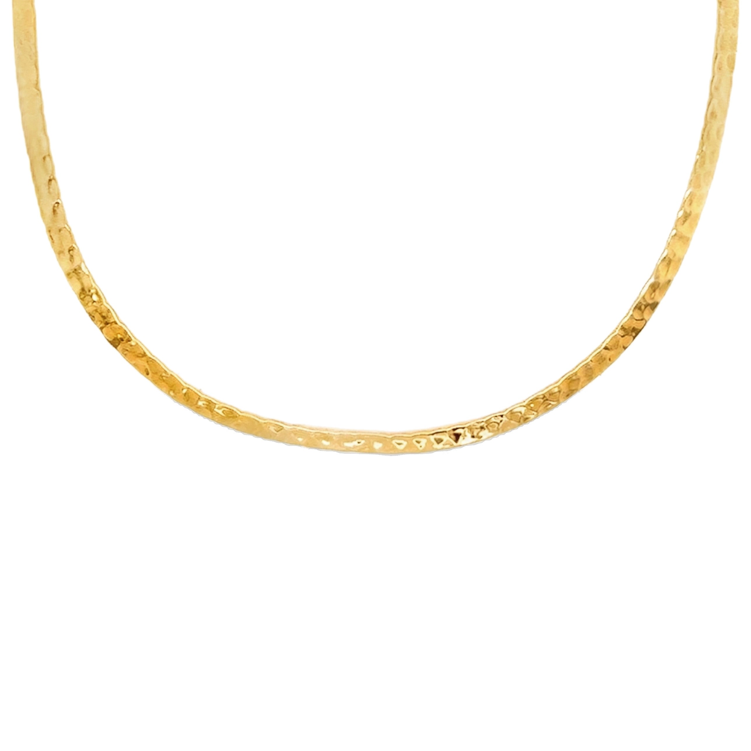 Gold Hammered Sunray Torque