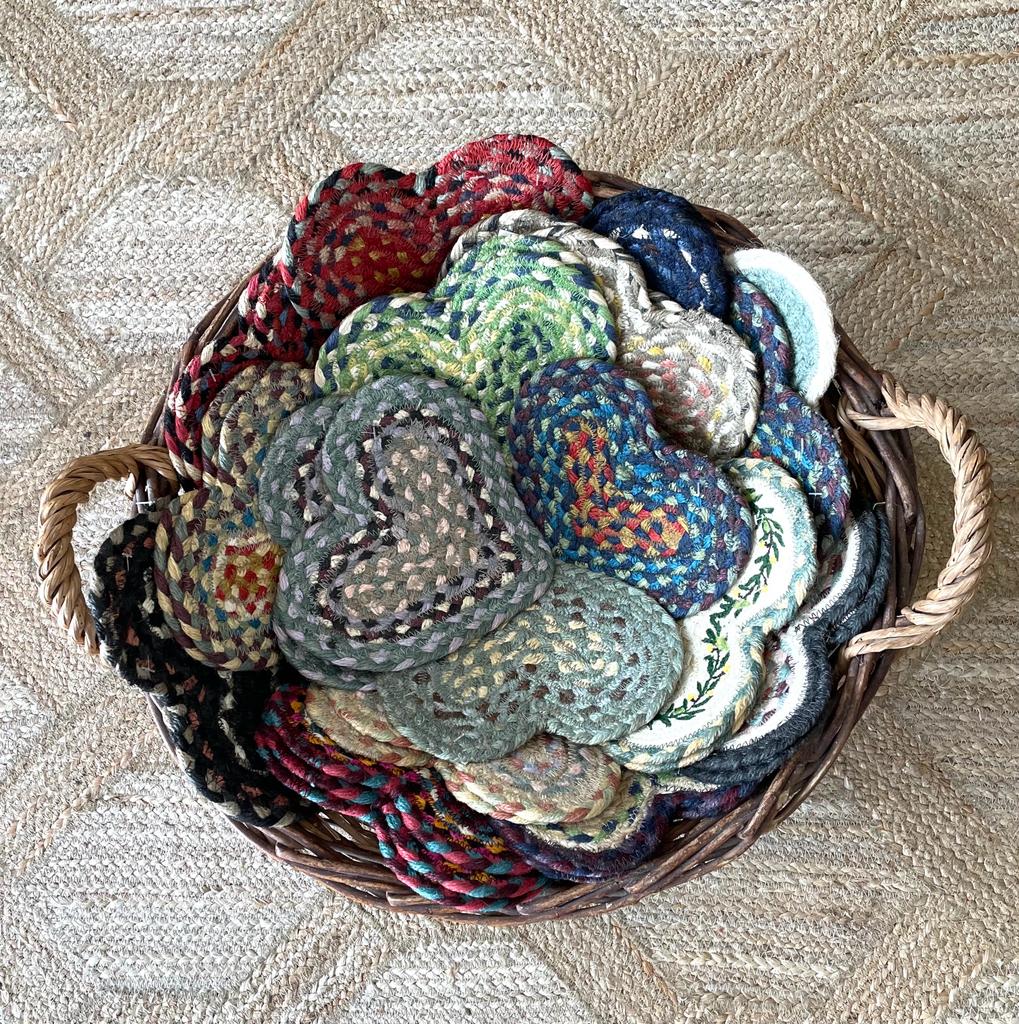 Red/White Heart Coaster