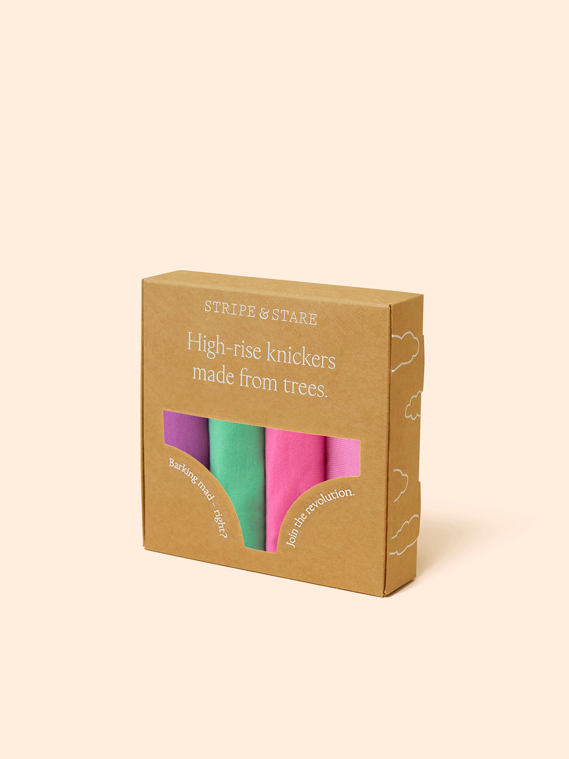High Rise Knicker Four Pack - Candy Floss Brights