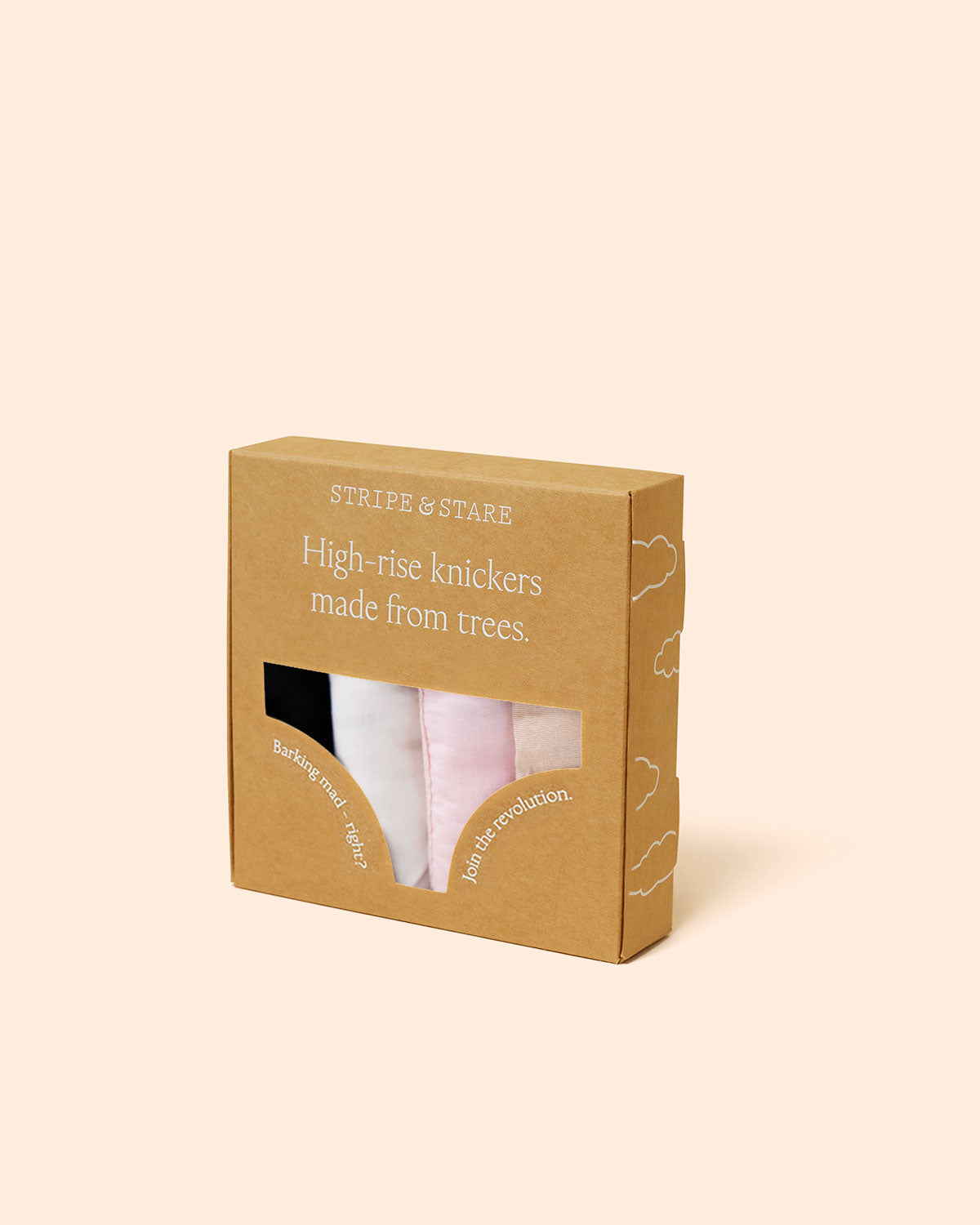 High Rise Knicker Four Pack - Sand Essentials