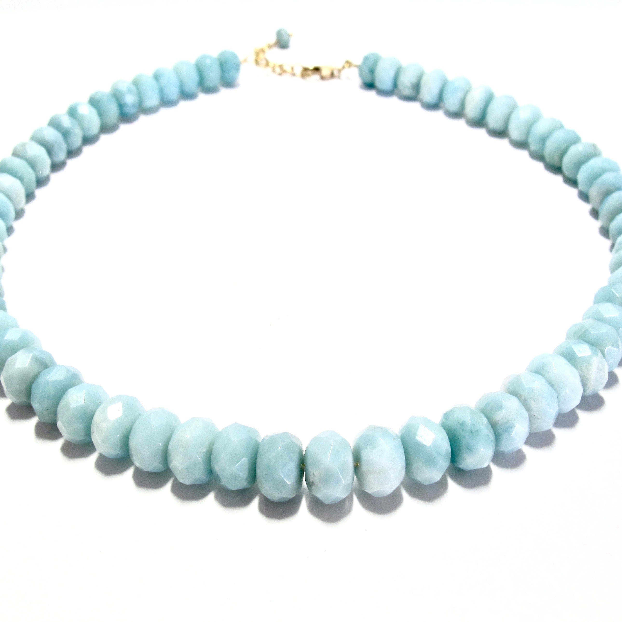 Large Amazonite Bead Necklace