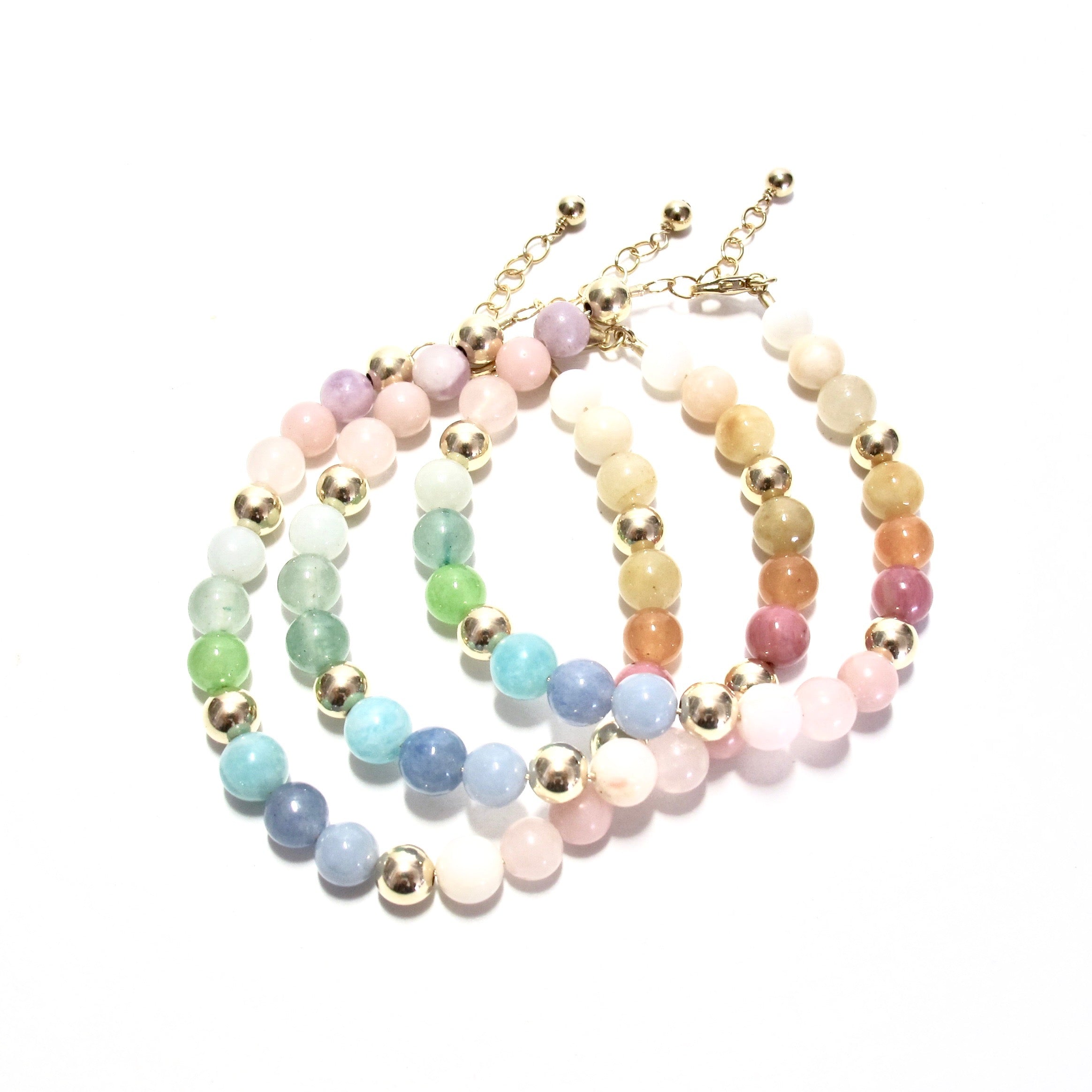 sorbet & gold bubblegum bracelet
