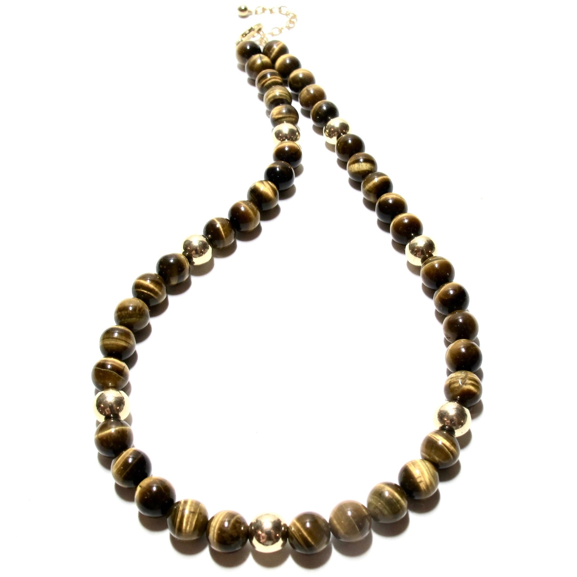 Tigers Eye Bubblegum Necklace