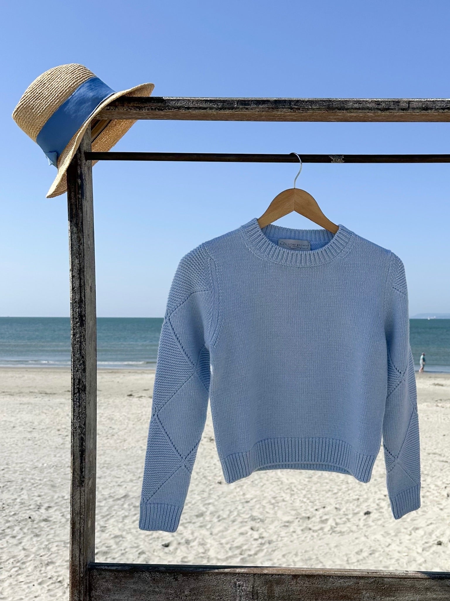 Harlequin Sweater - Washed Denim