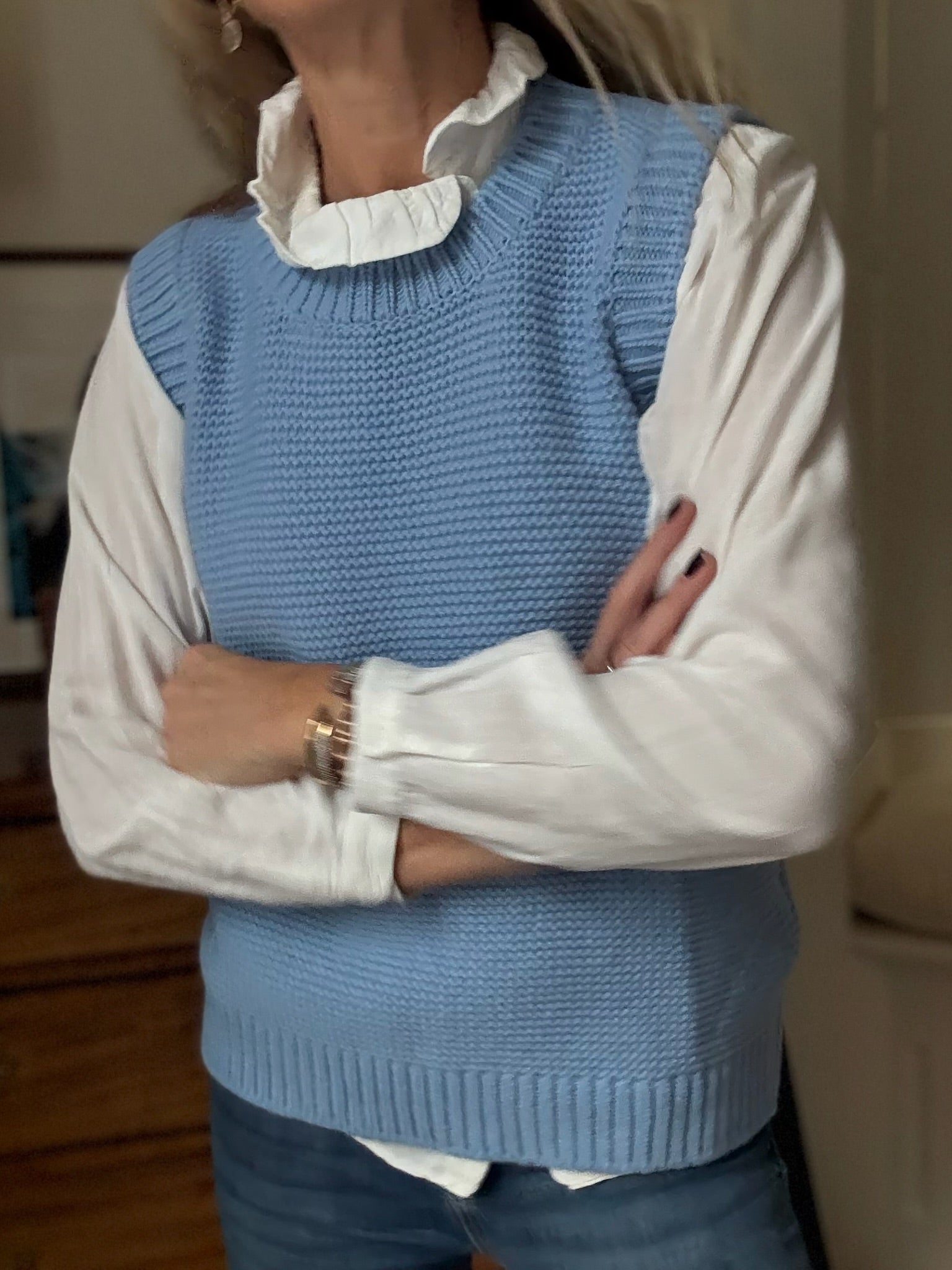 Chunky Tank - Chambray Blue