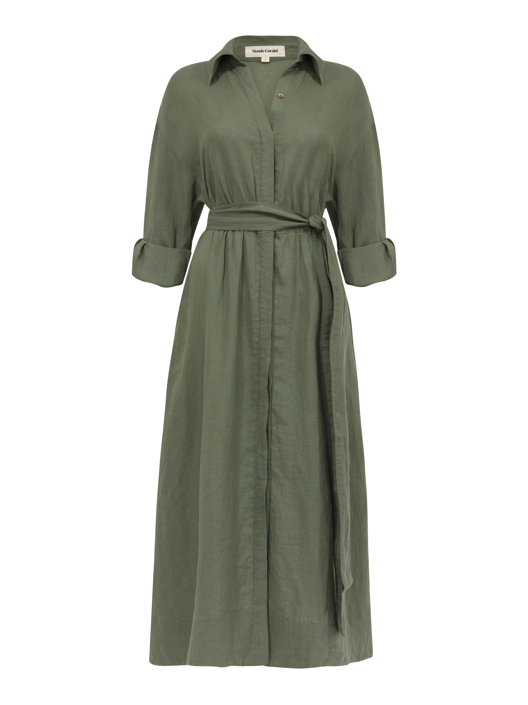 IRA - Moss Linen Dress