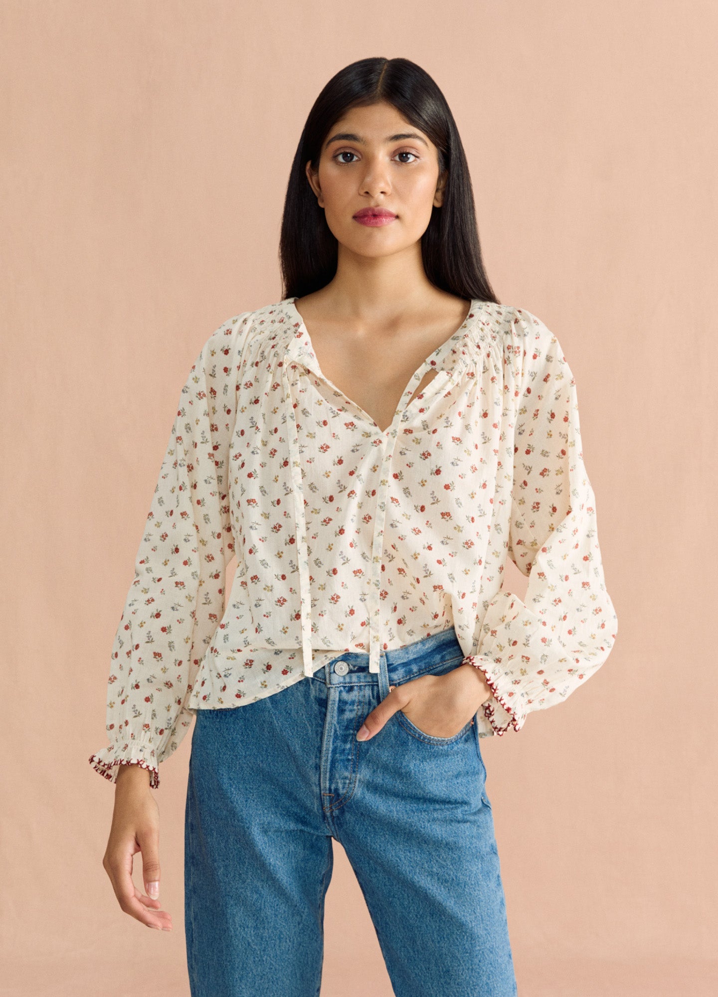 Inca Blouse - Antique Floral