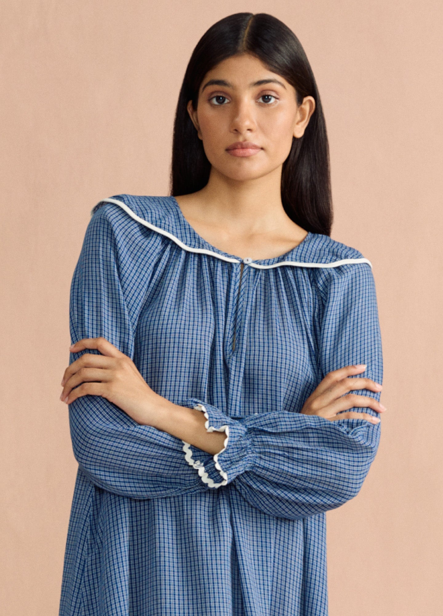 Katharine - Denim Check