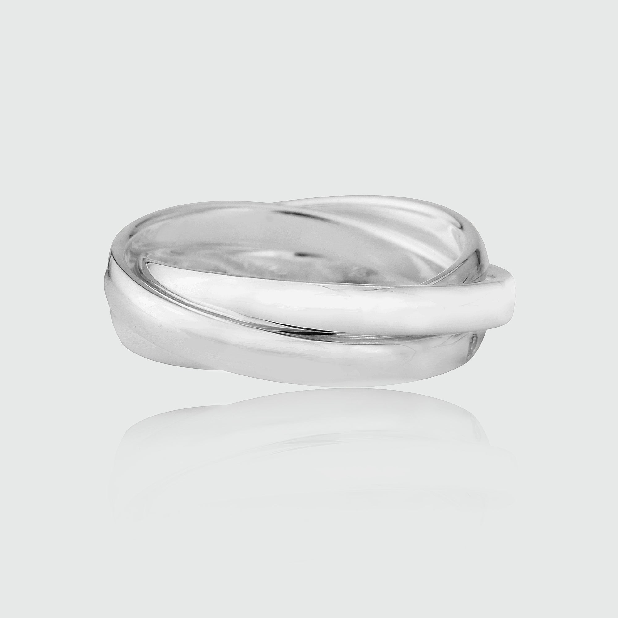Knightsbridge Sterling Silver Russian Wedding Ring