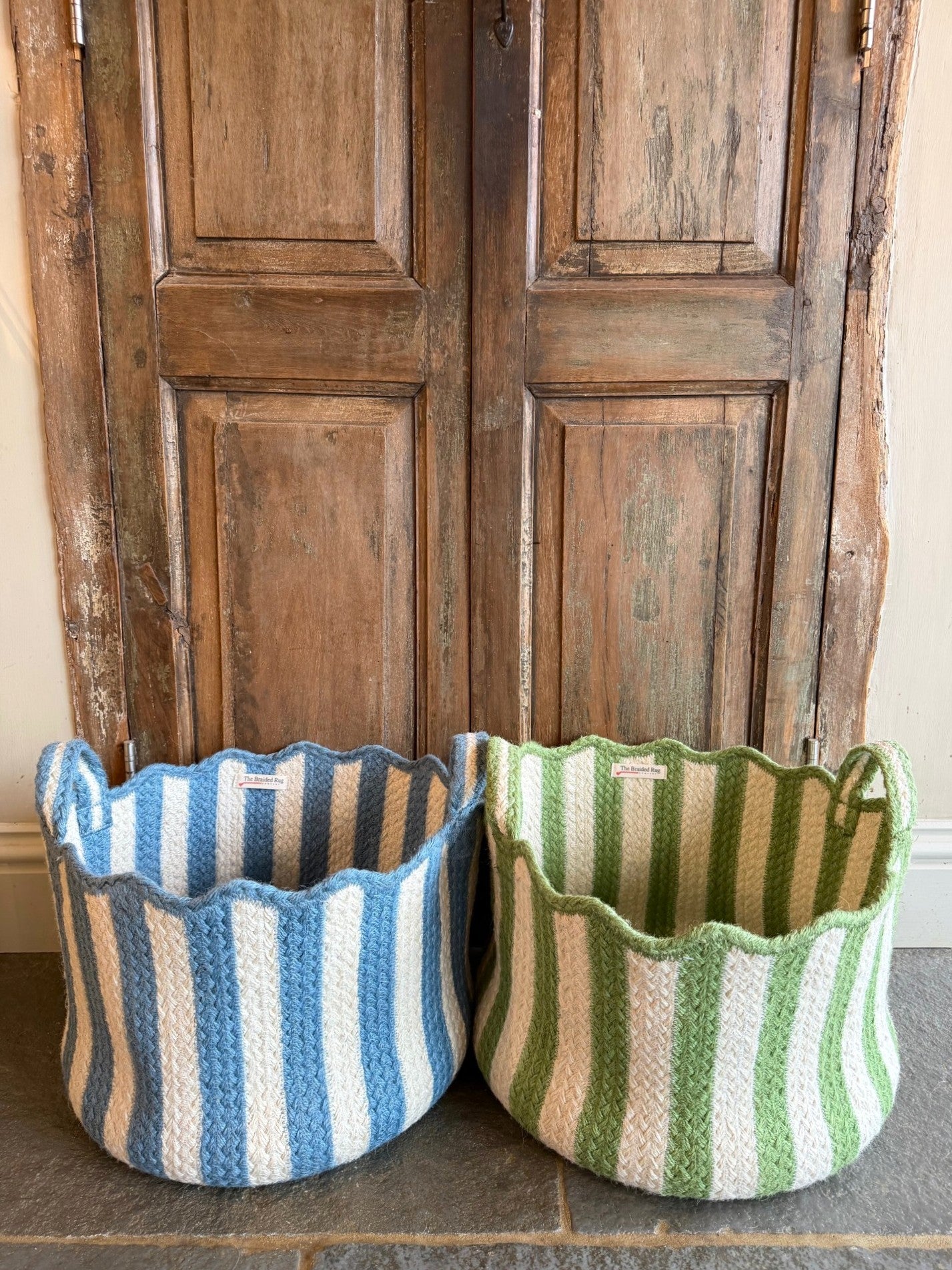 Large Tulip Basket Light Blue