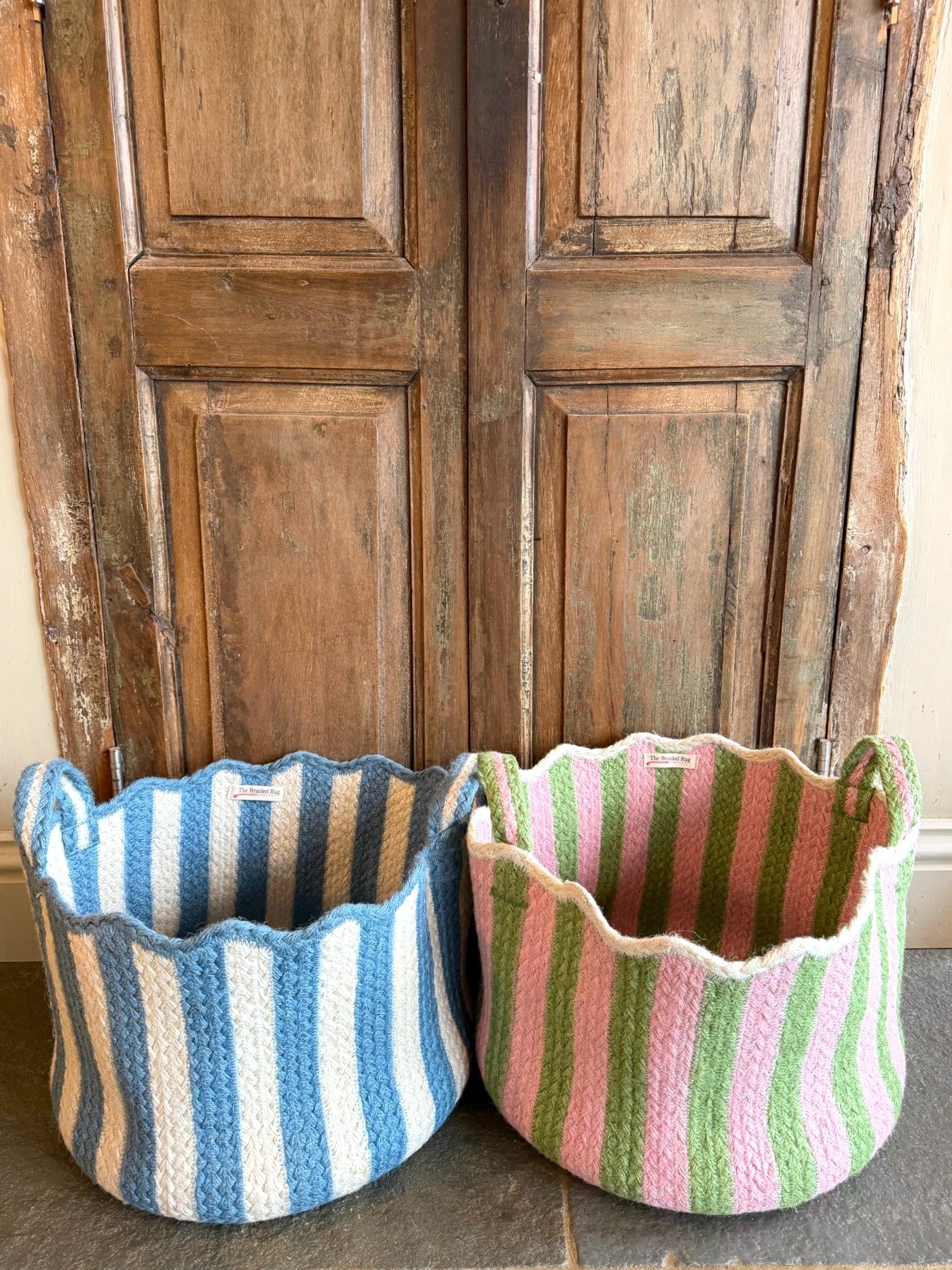 Large Tulip Basket Light Blue