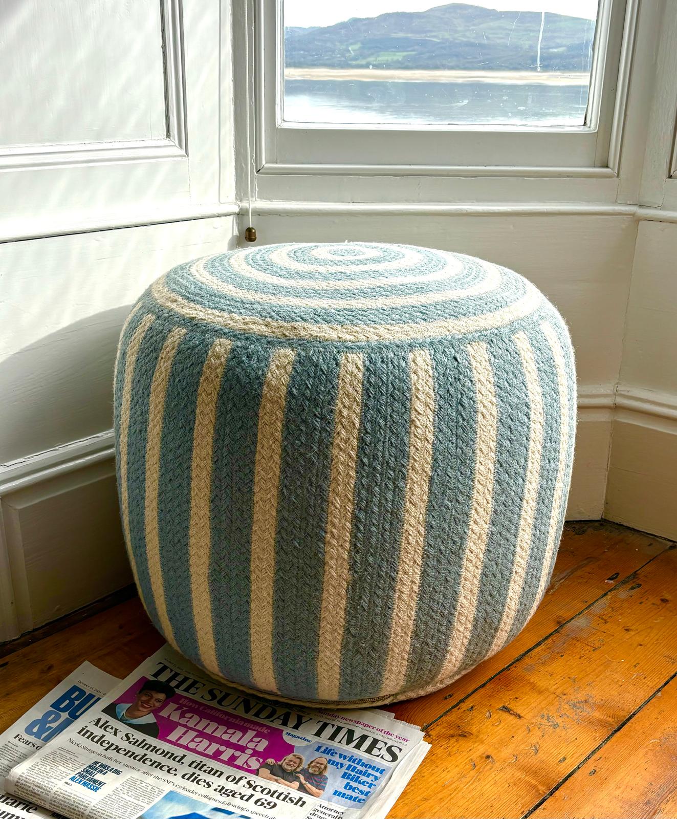 Flamingo Jute Pouffe Large