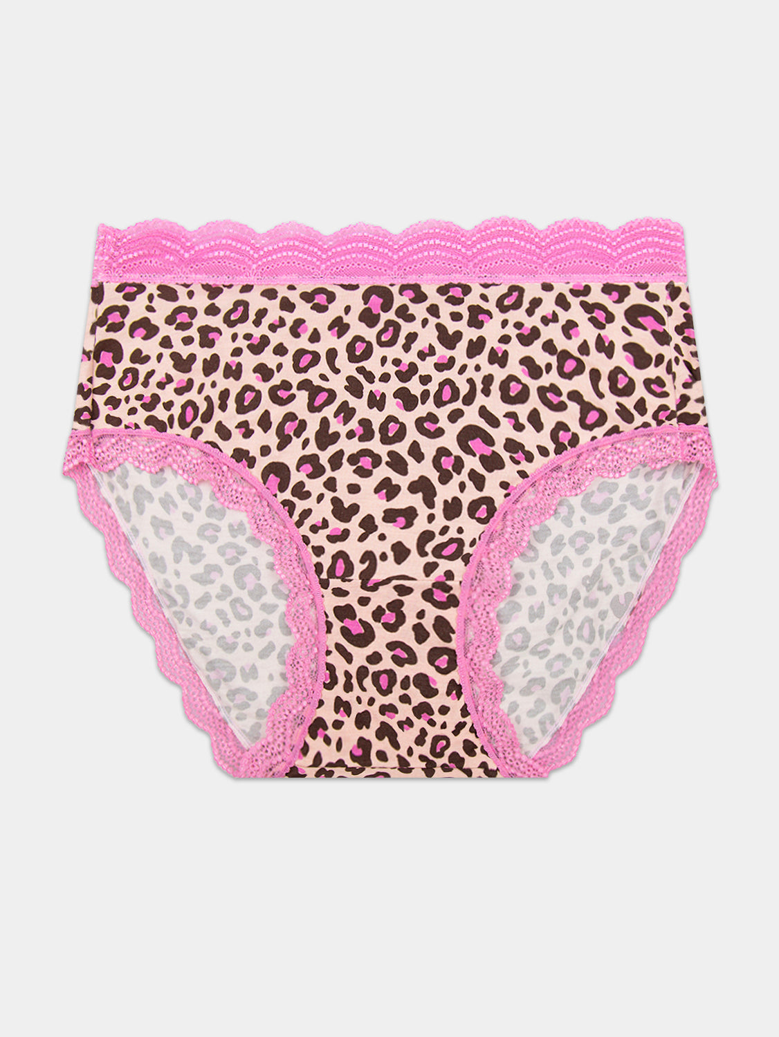 High Rise Knicker - Liquorice Leopard