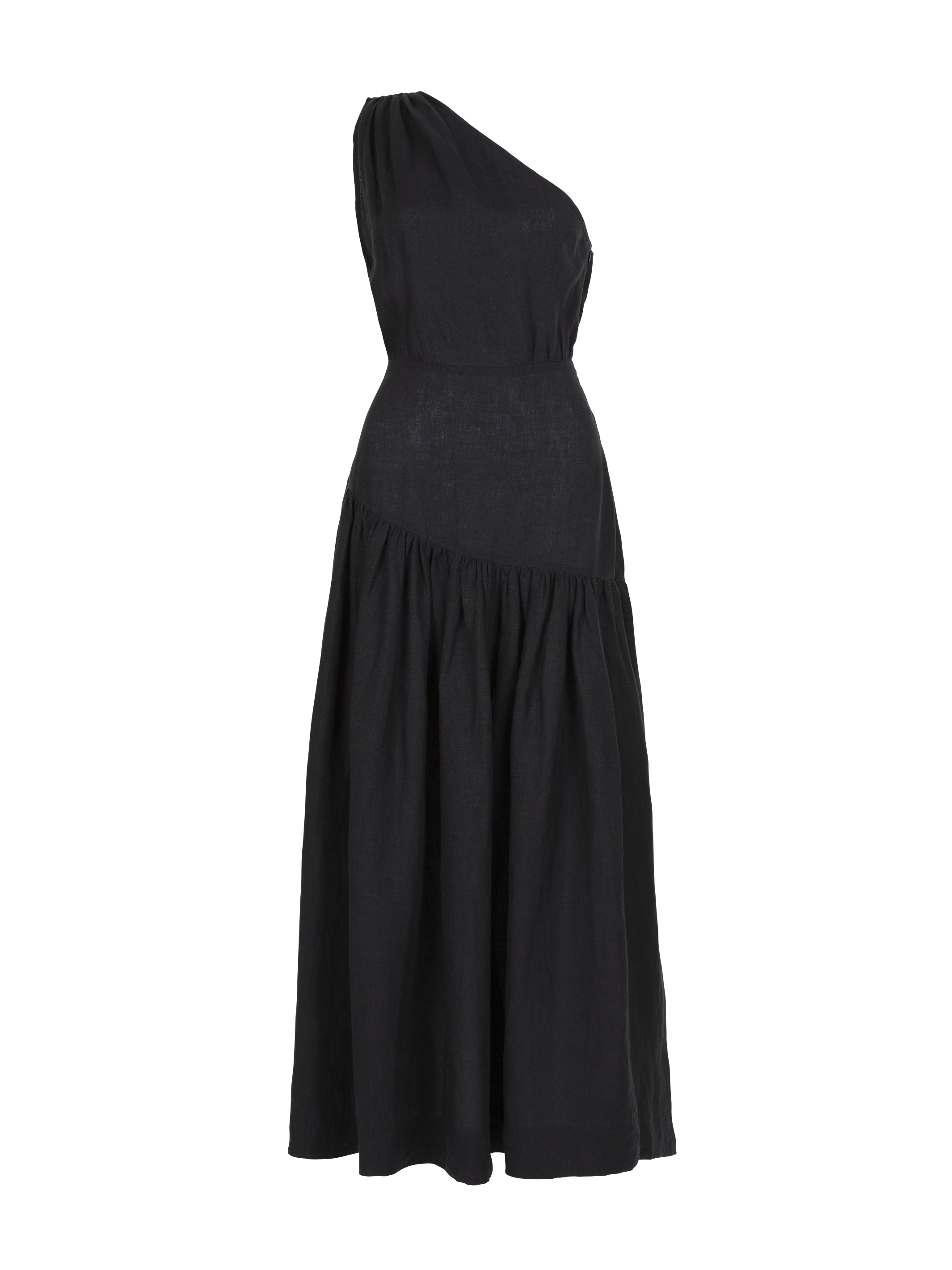 MARIAM - Caviar Linen Dress