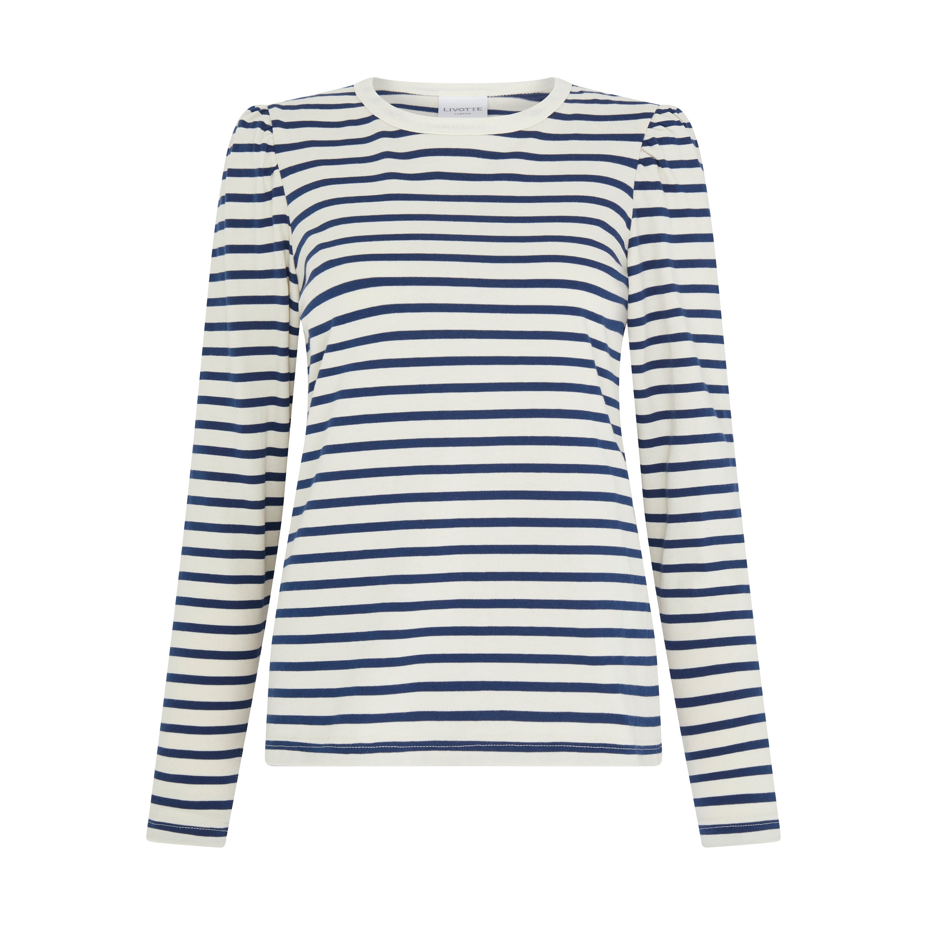 MELANIE-CREW NECK LONG PUFF SLEEVE T-SHIRT