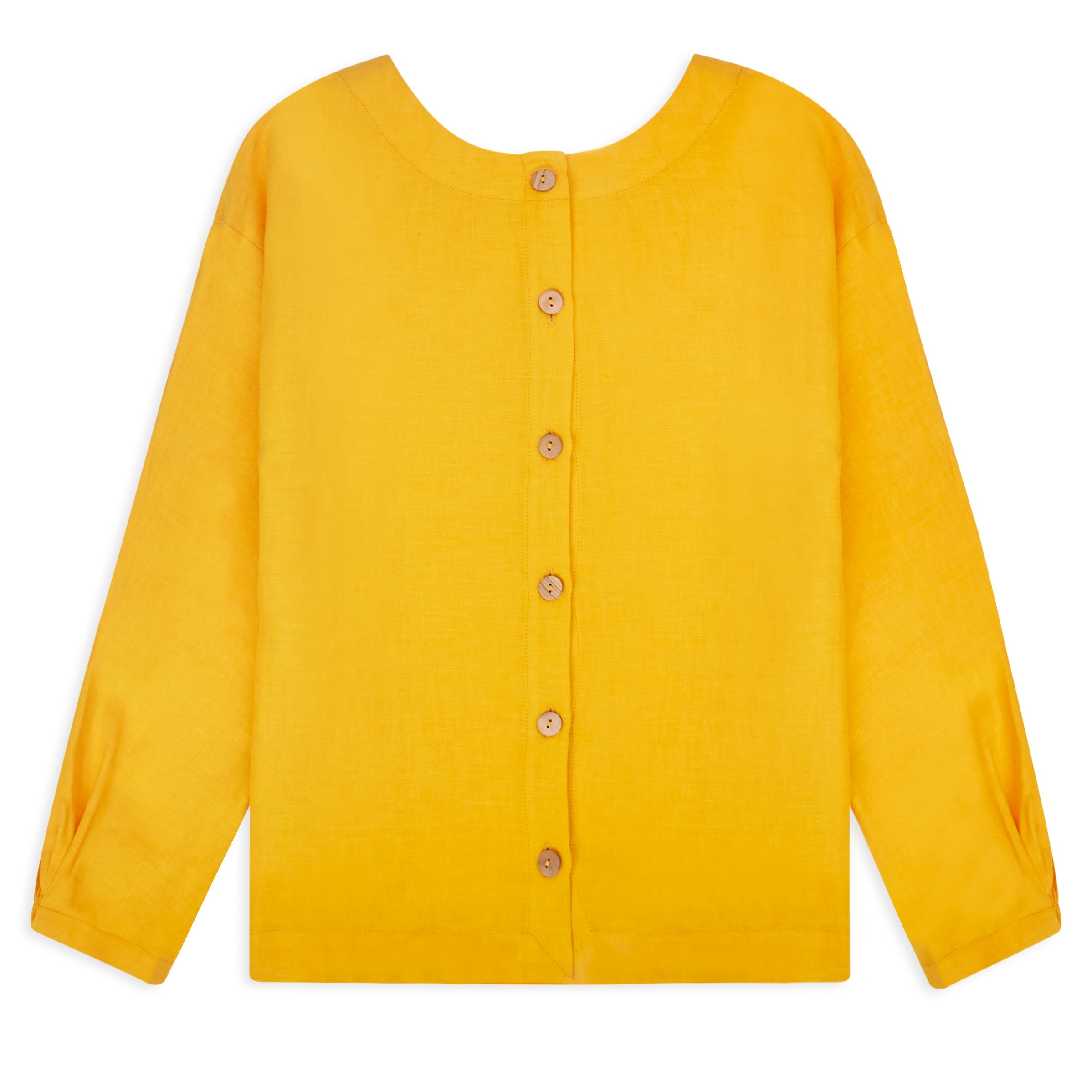 Roxane Linen Blouse - Marigold