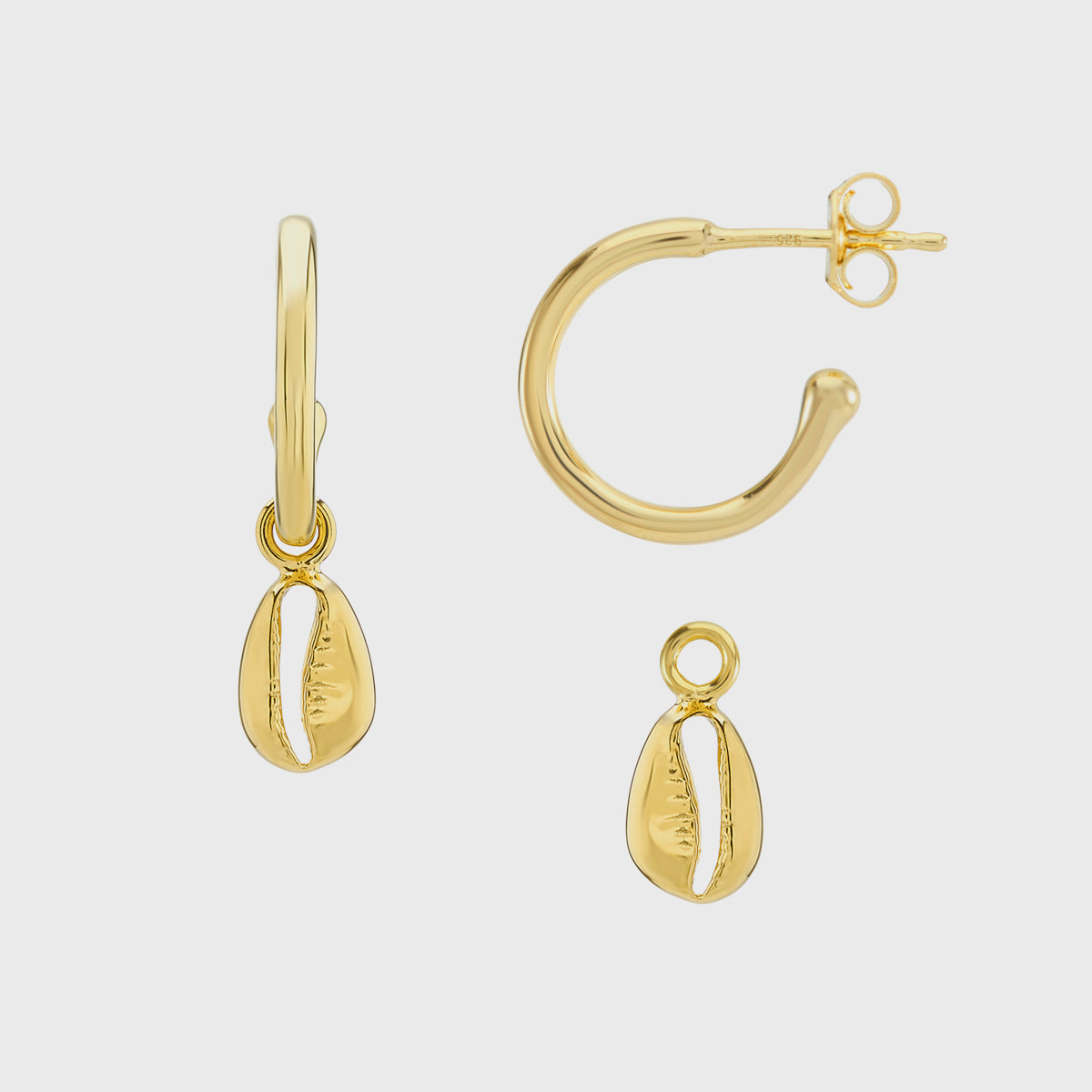 Manhattan Moka Gold Shell Interchangeable Drops