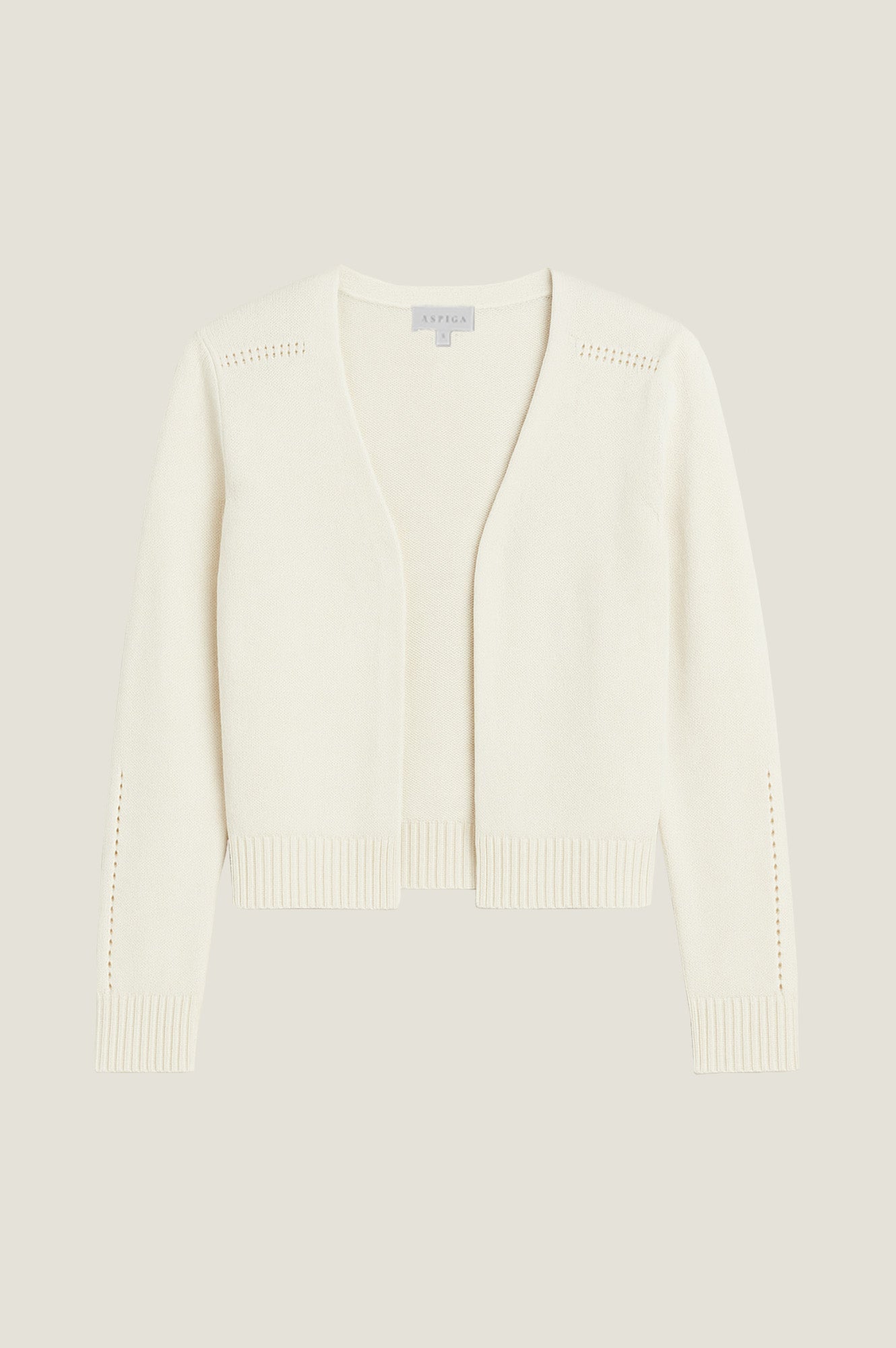 Merino Wool Edge to Edge Cardigan | Ivory